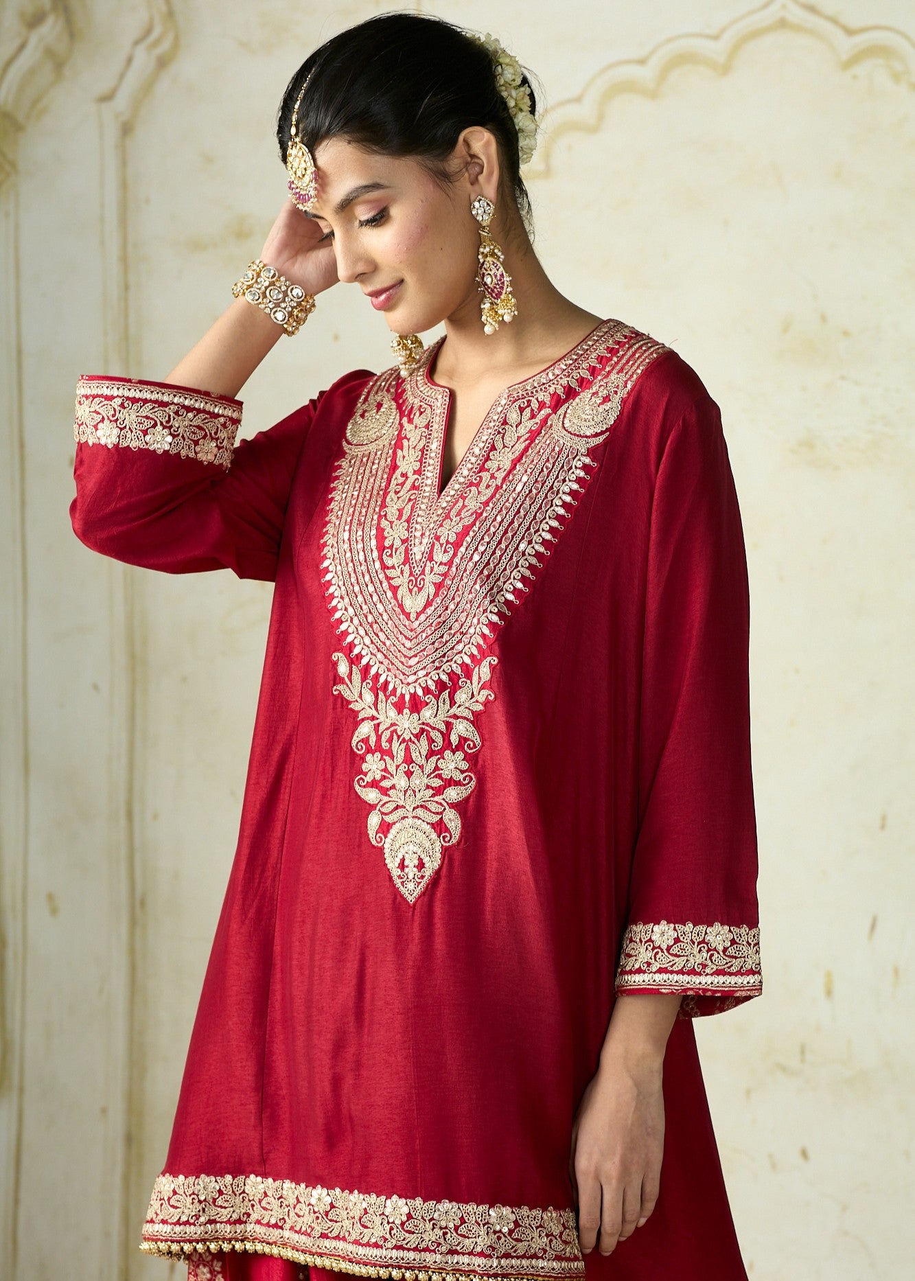 Red Nadia Farshi Set