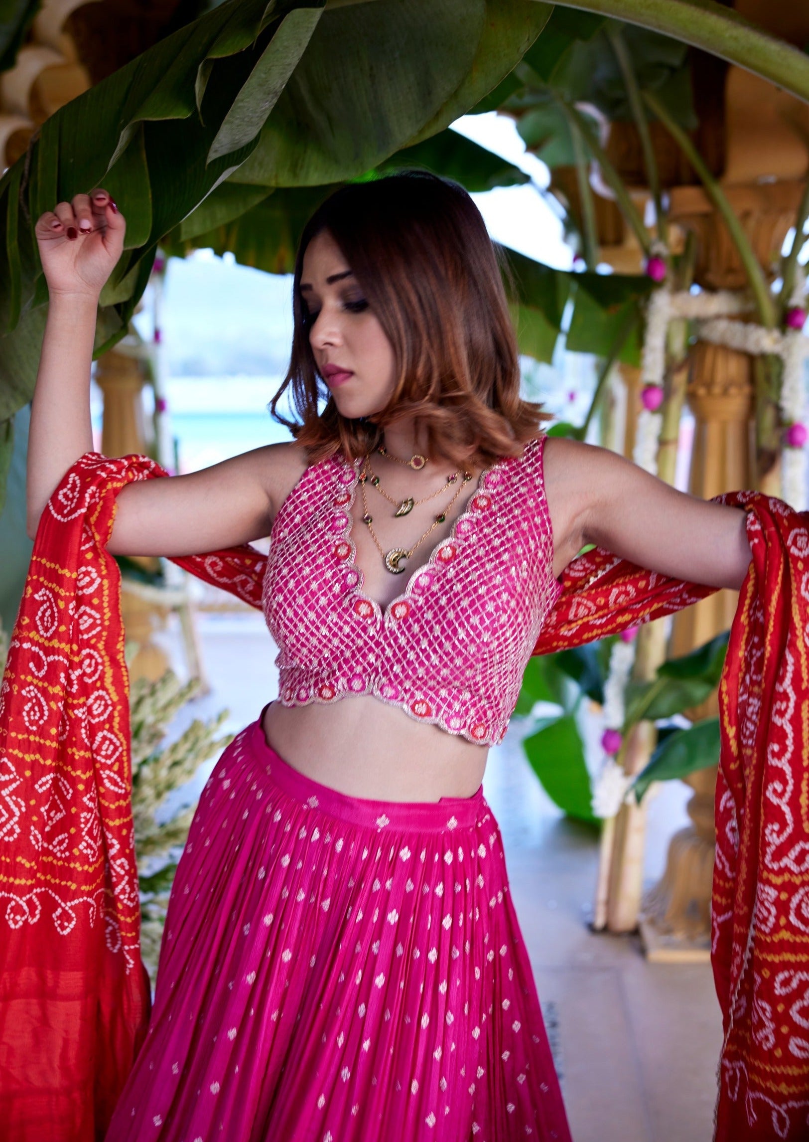 Mala Jamewar Lehenga Set