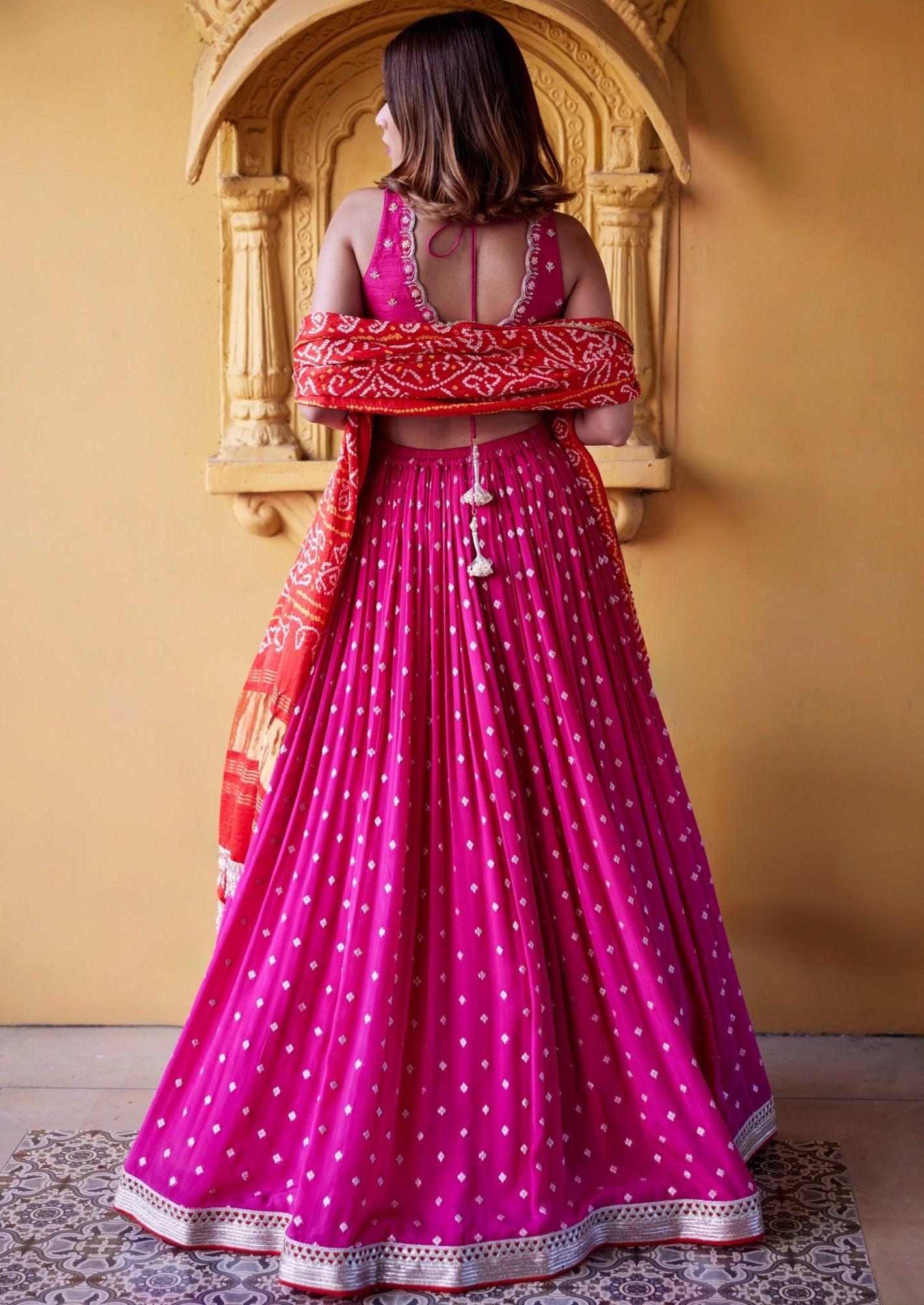 Mala Jamewar Lehenga Set