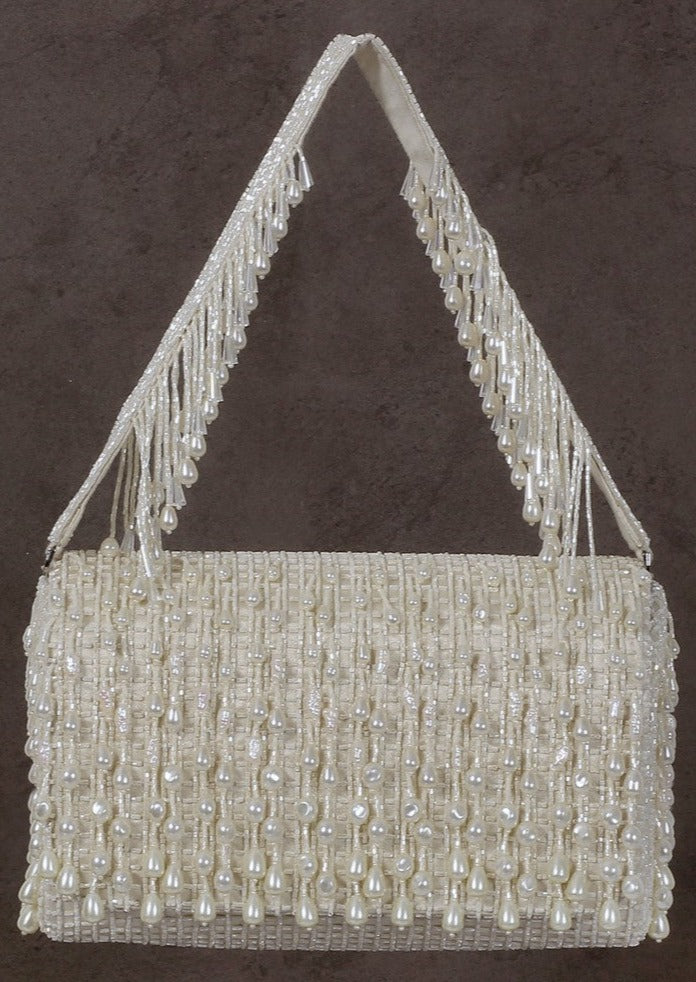 Opal Pristine Ivory Flap Over Clutch