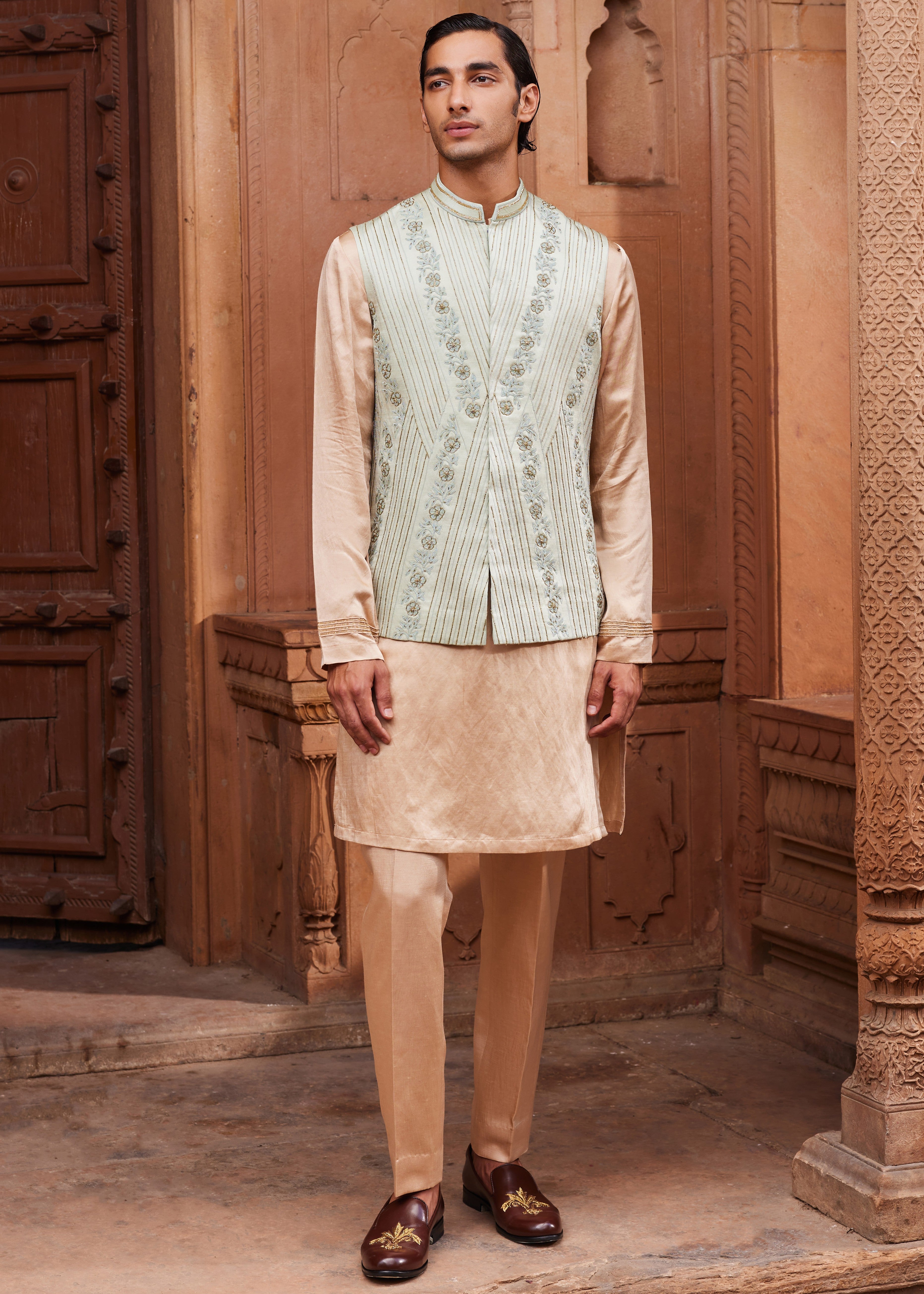 Kiran Nehru Jacket Set