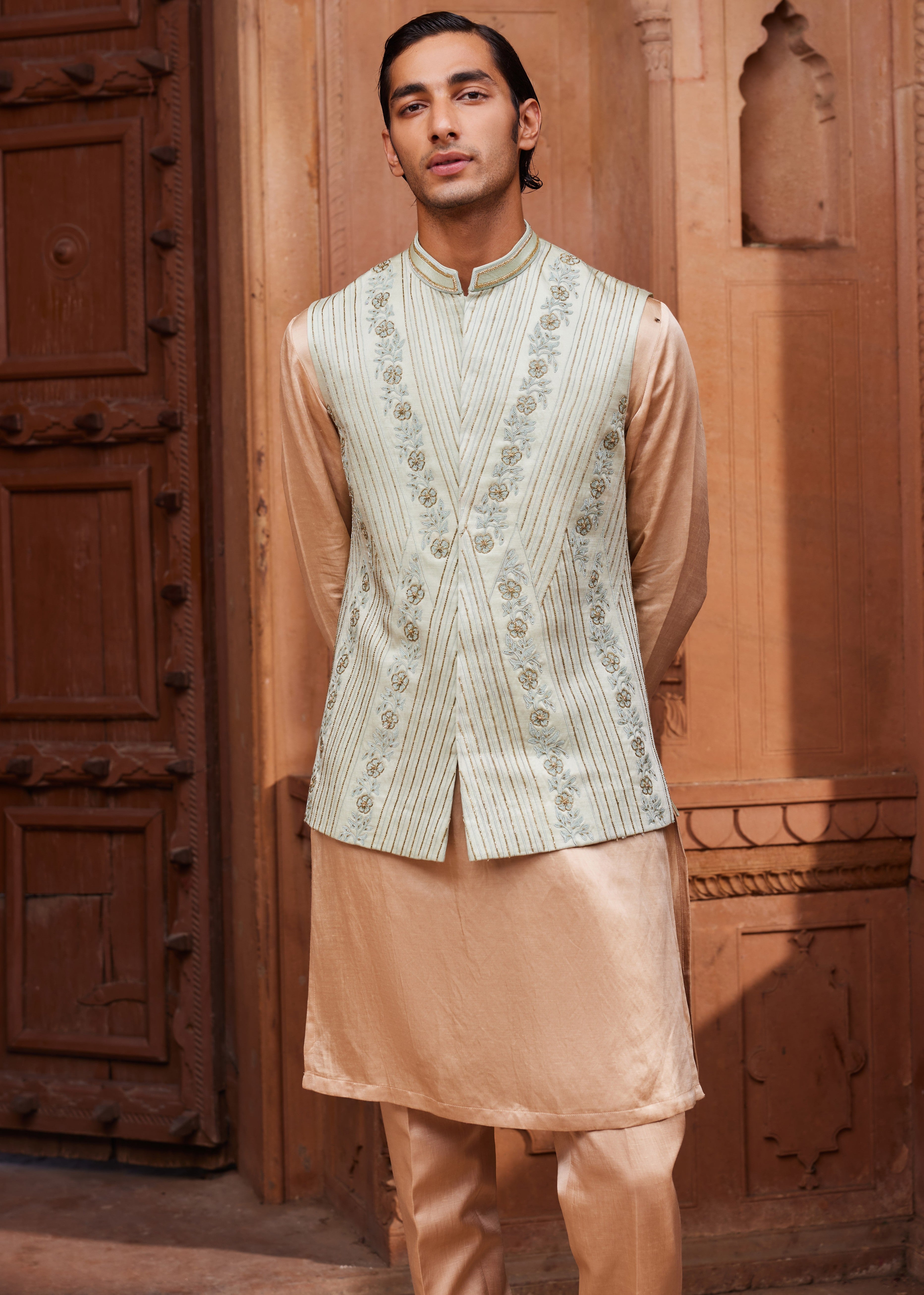 Kiran Nehru Jacket Set