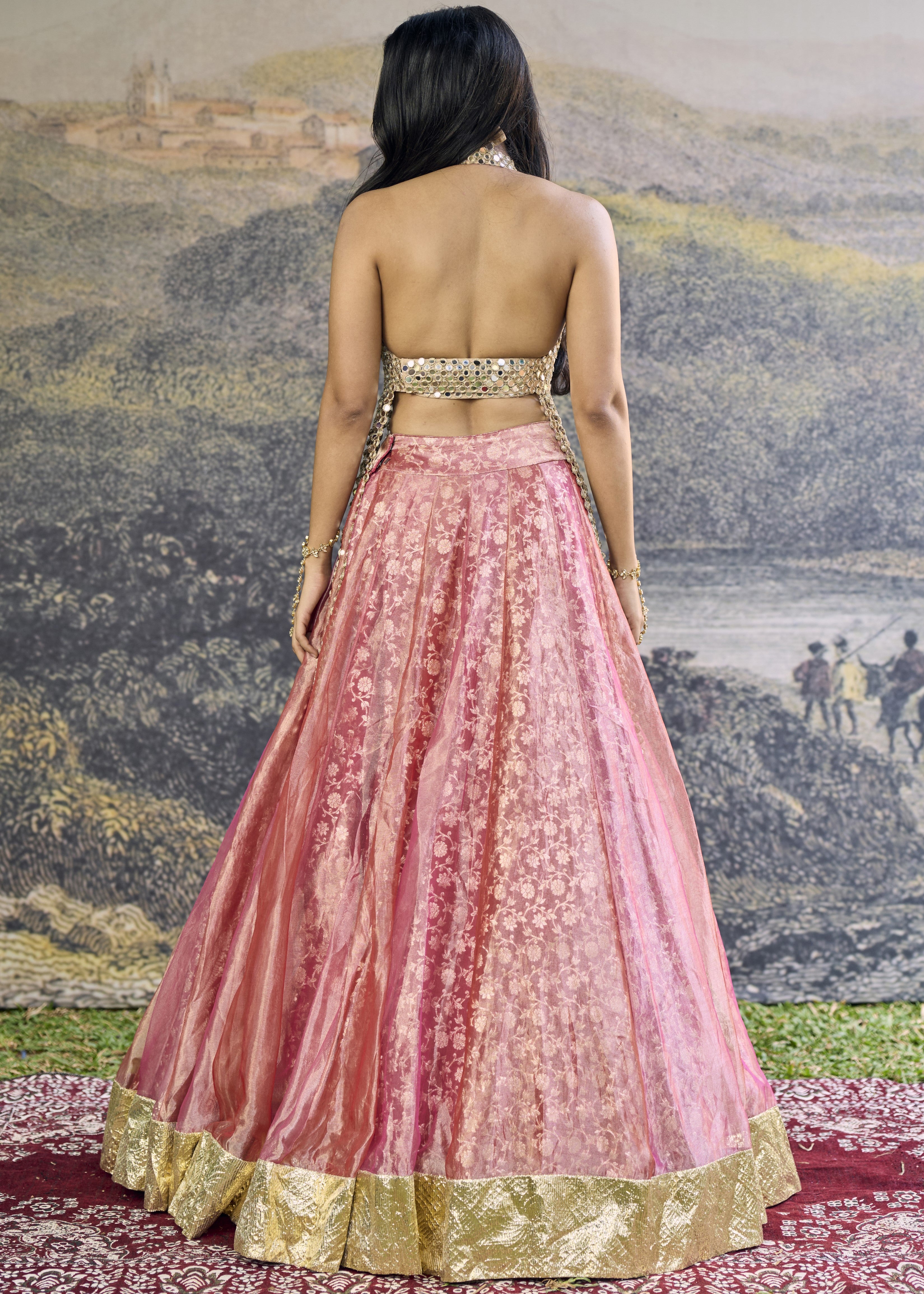 Gulbahar Mirror Lehenga Set