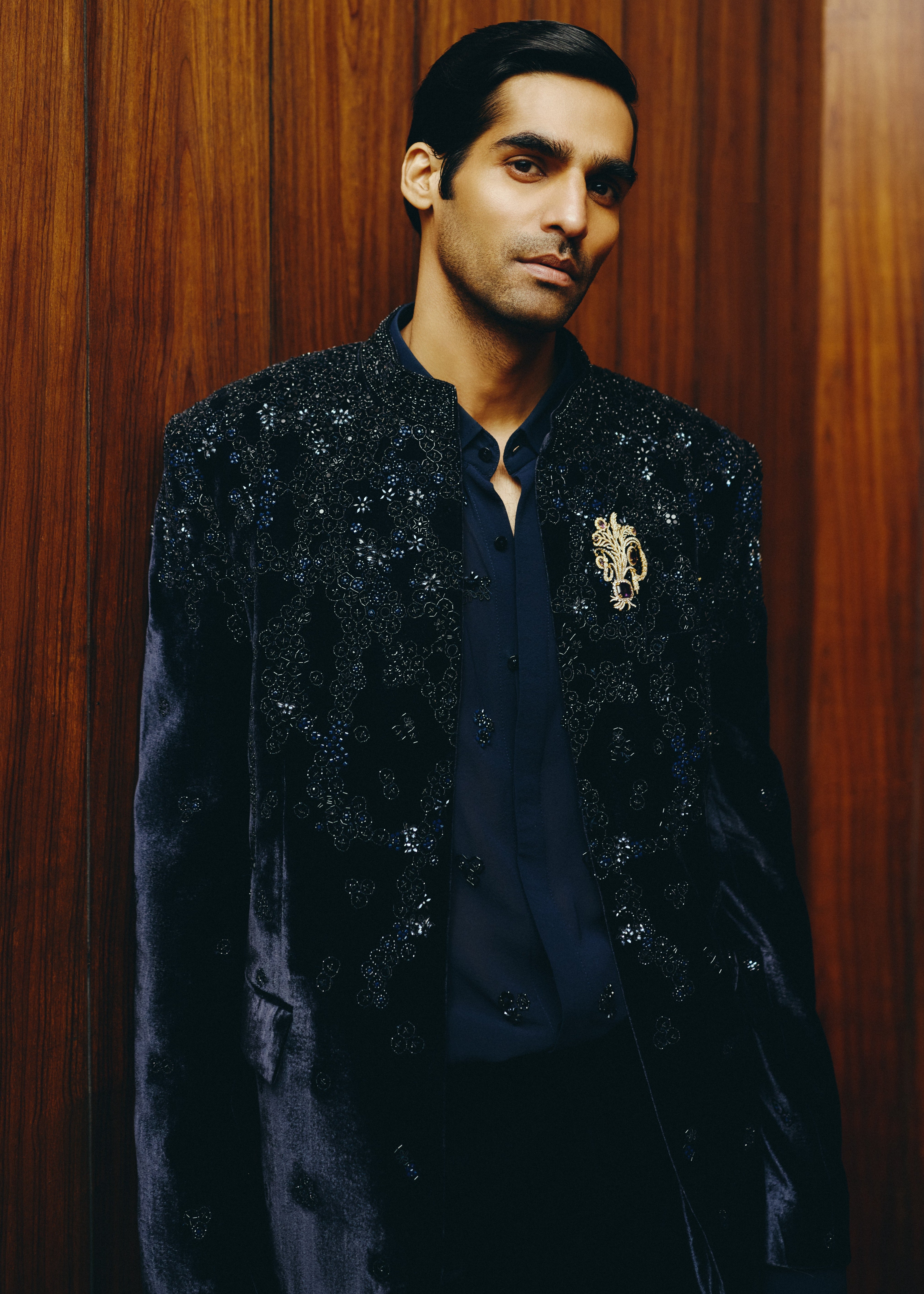 Royal Gleam Open Jacket With Shirt And Trouser