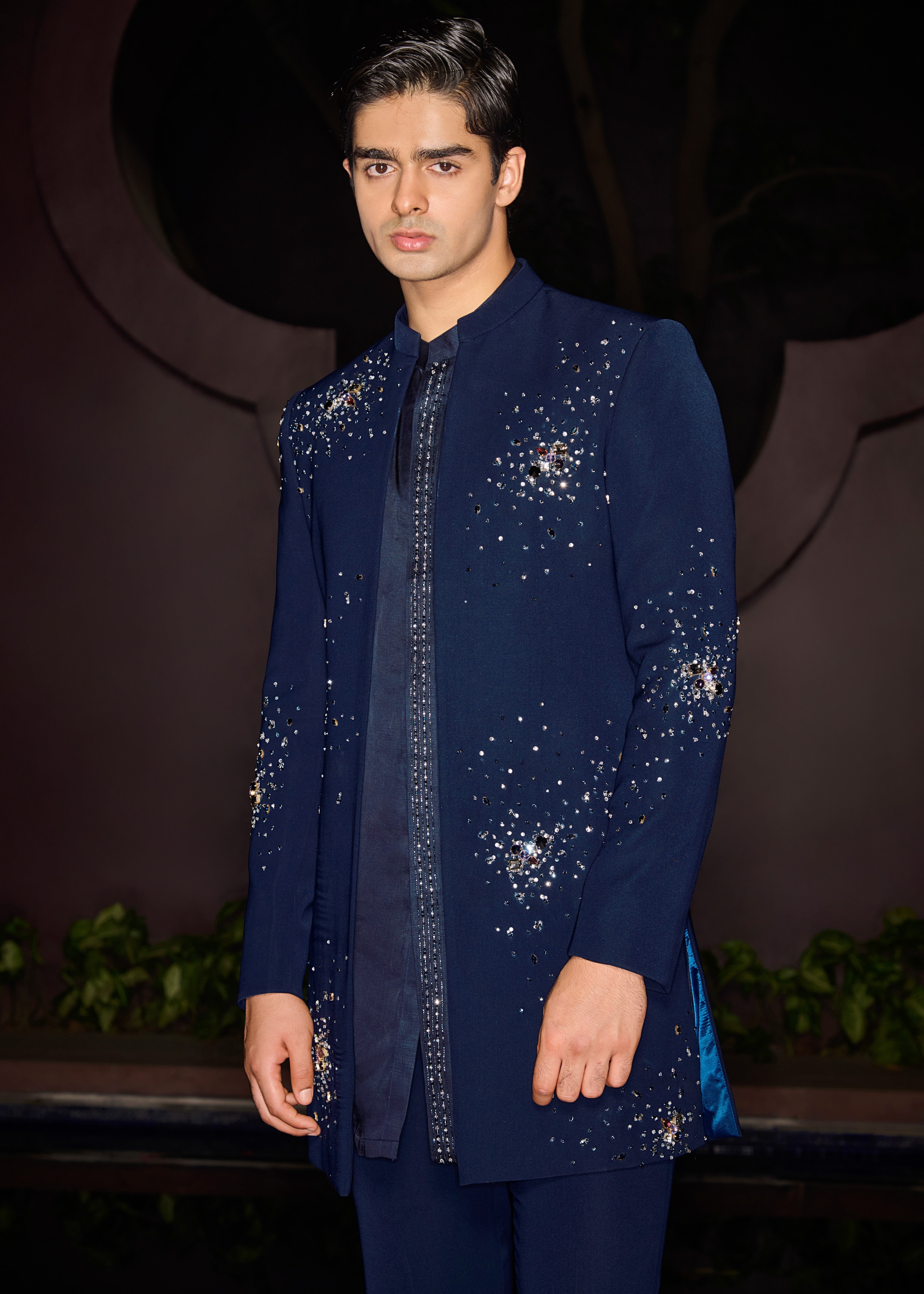 Celestial Open Sherwani Set