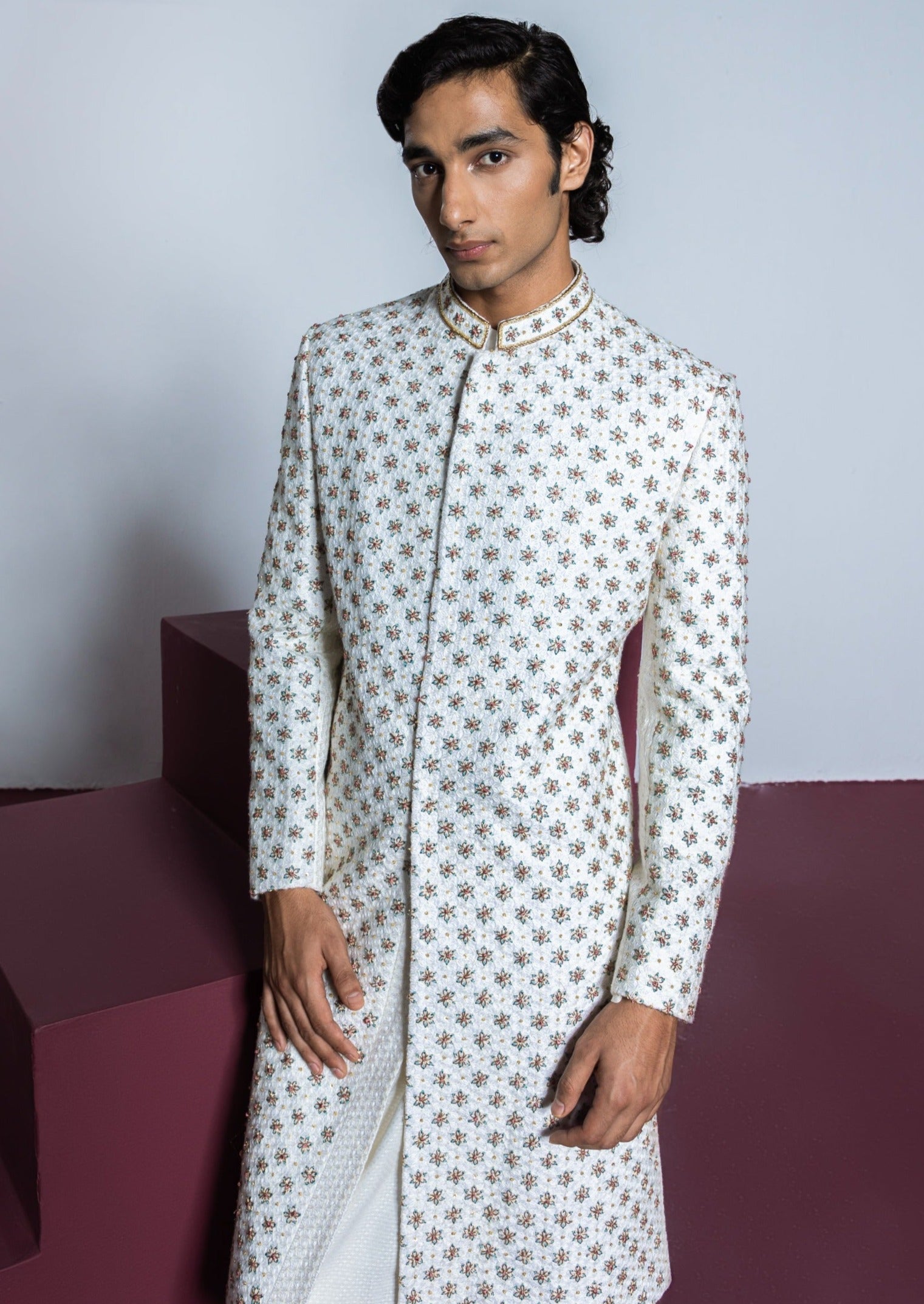 Rose Quartz Sherwani Set