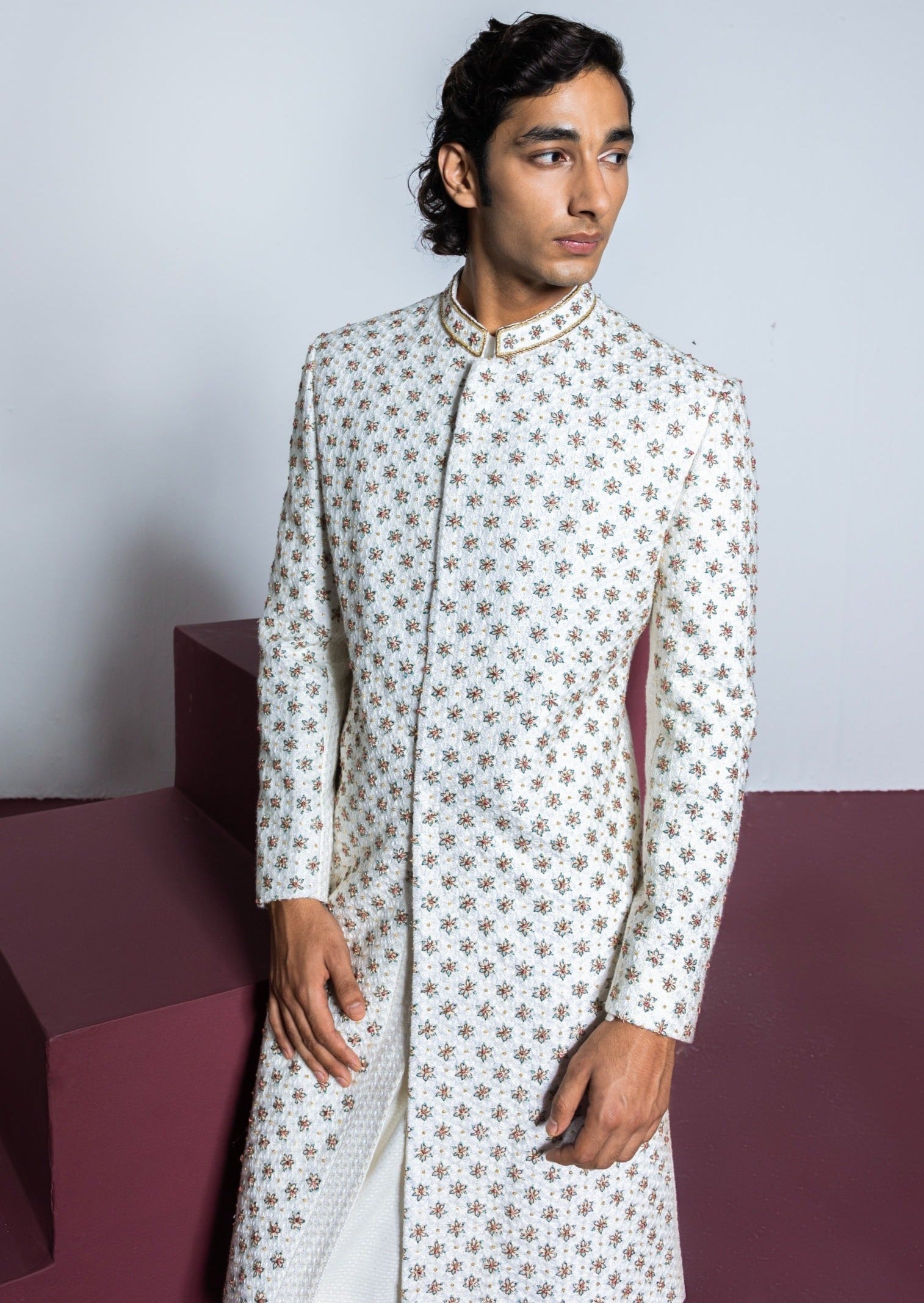 Rose Quartz Sherwani Set