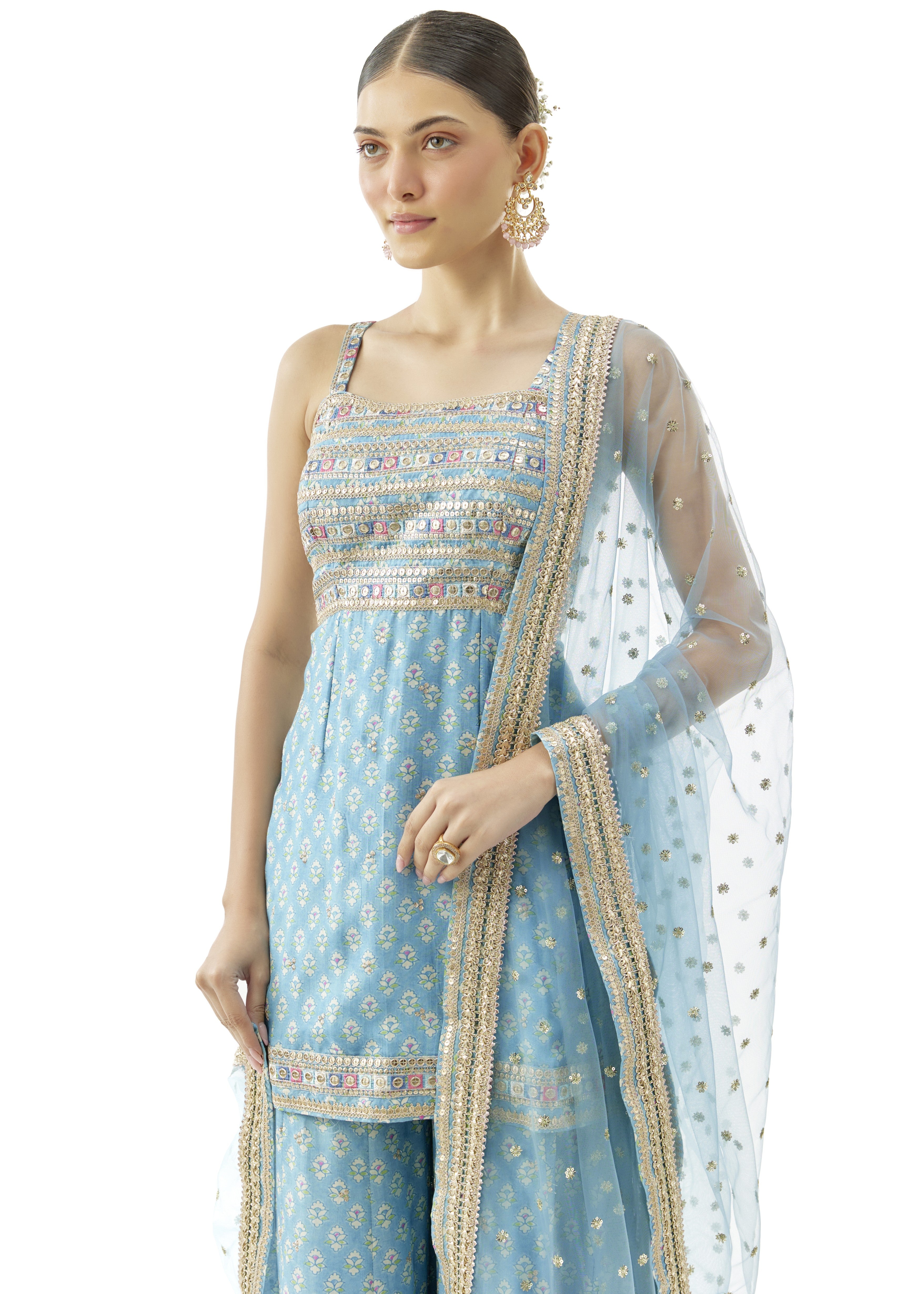 Blue Nitya Strappy Set