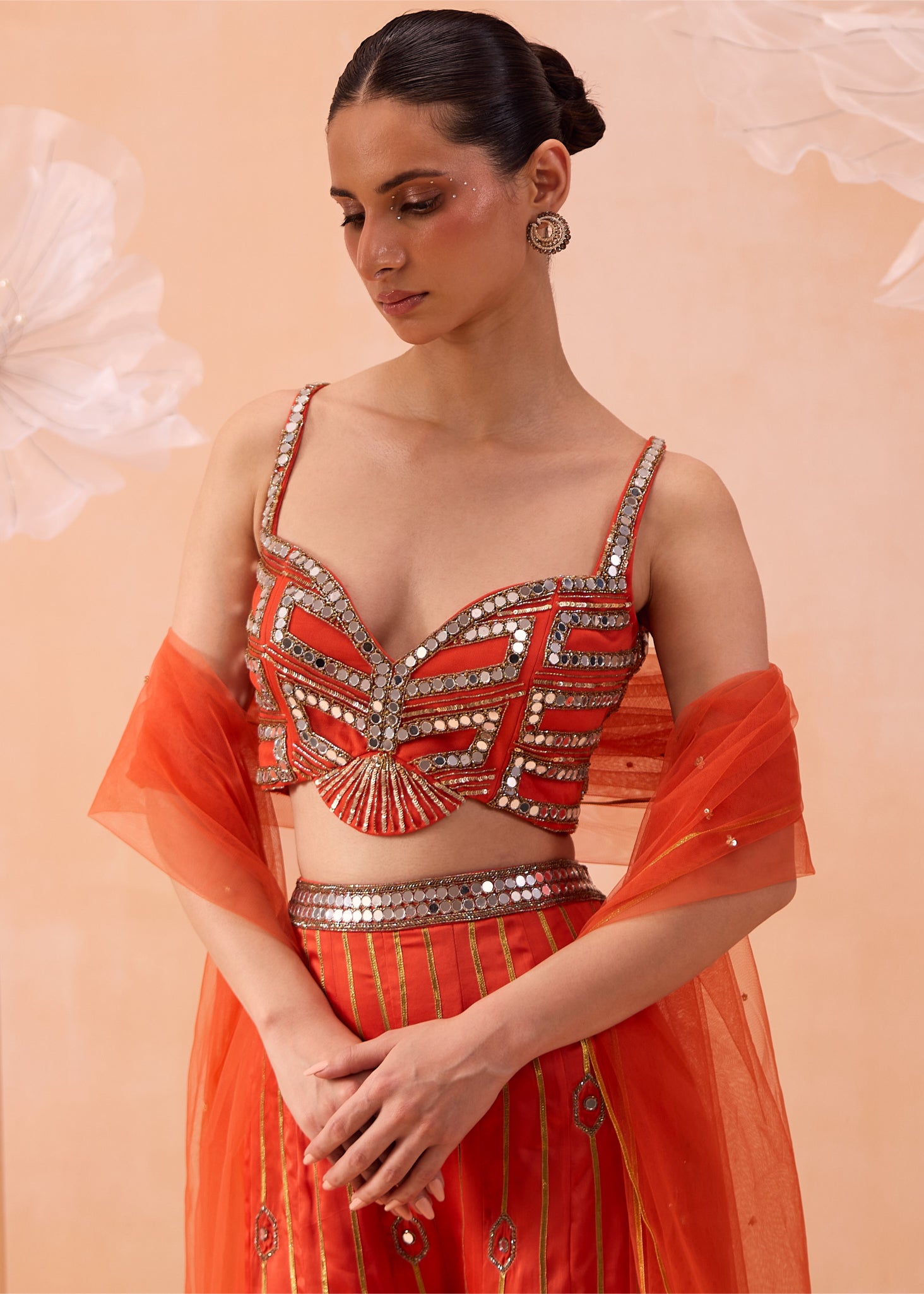 Candy Orange Pant Set