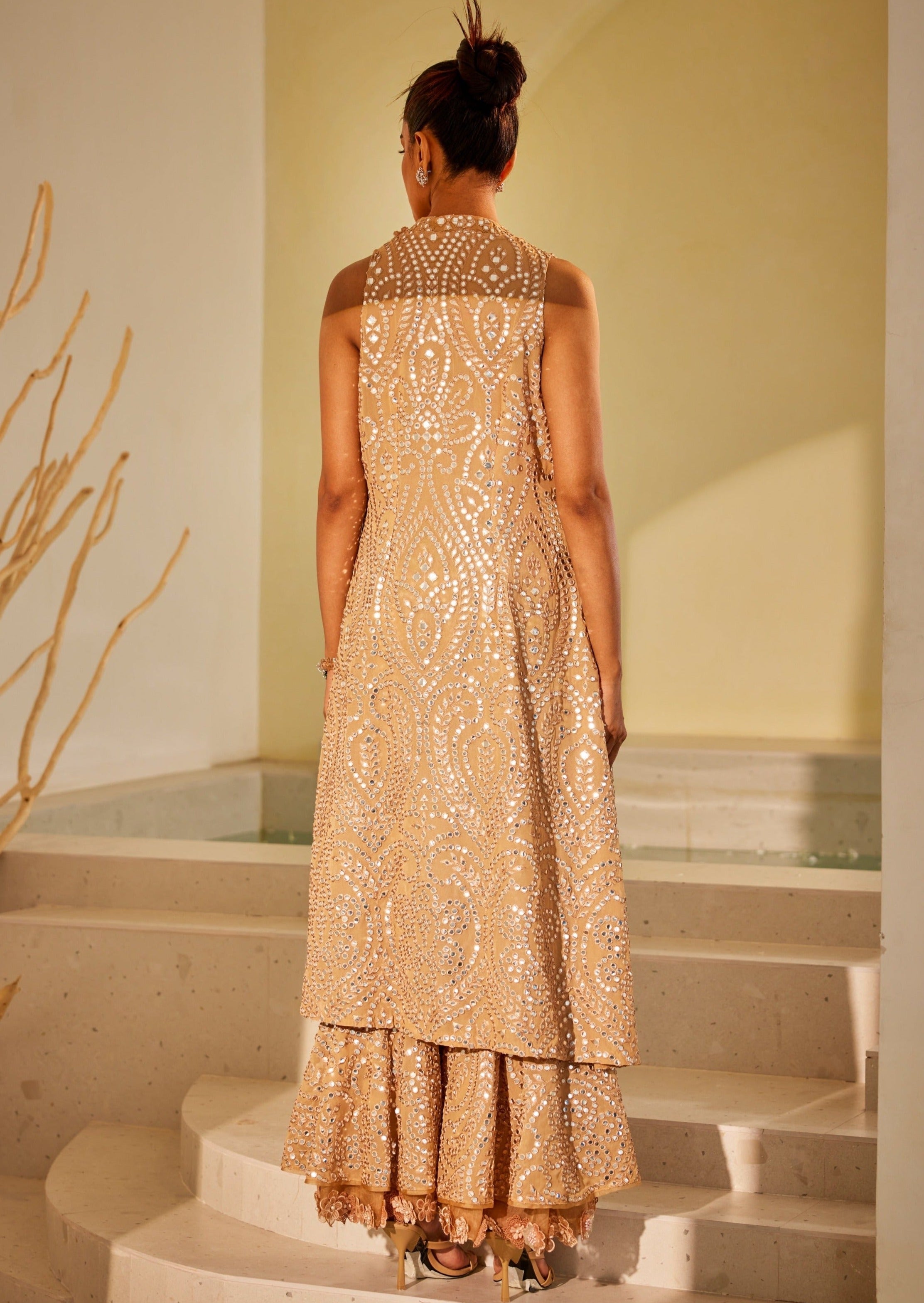 3D Embellished Long Jacket