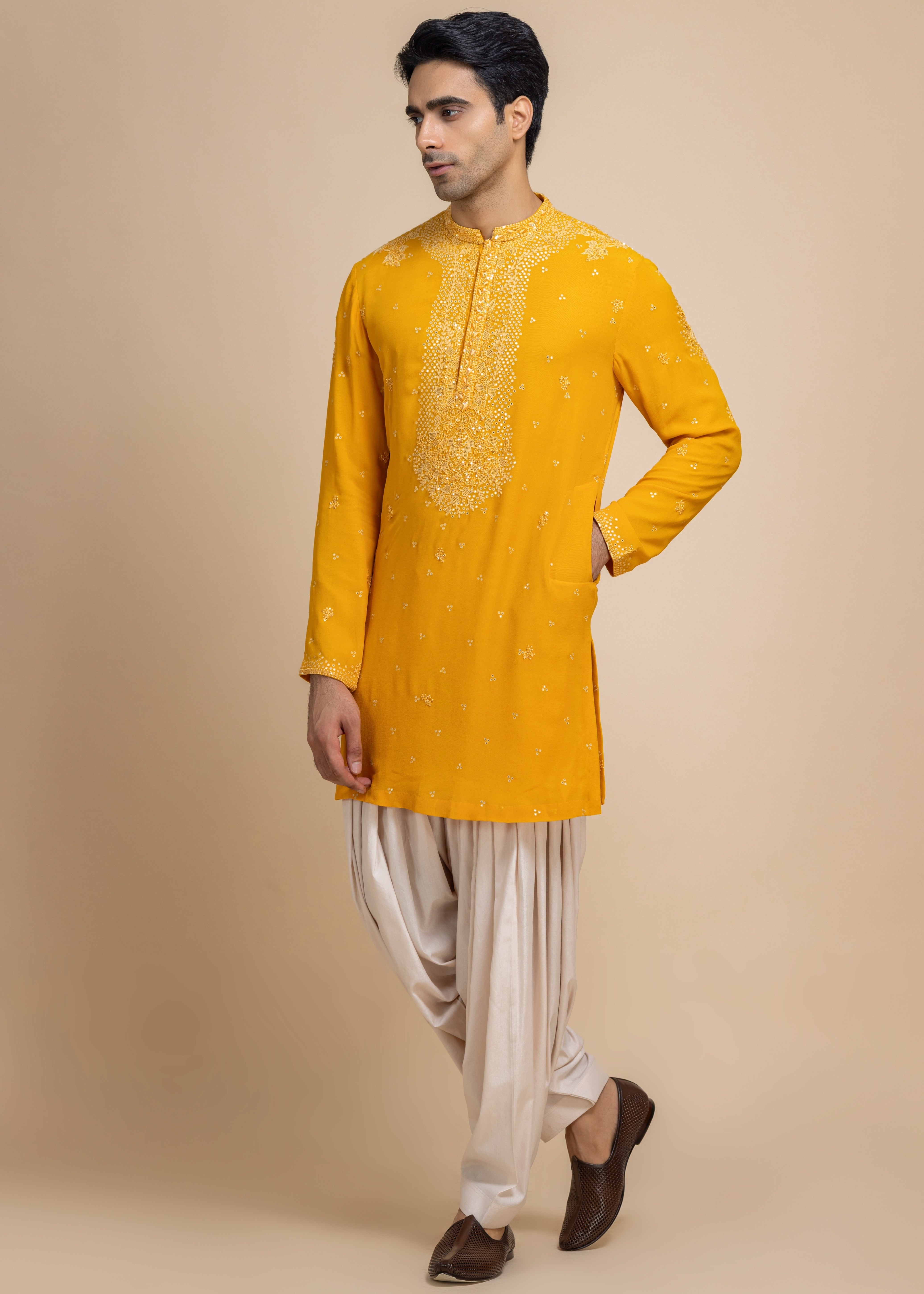 Amber Glow Kurta & Salwar Set