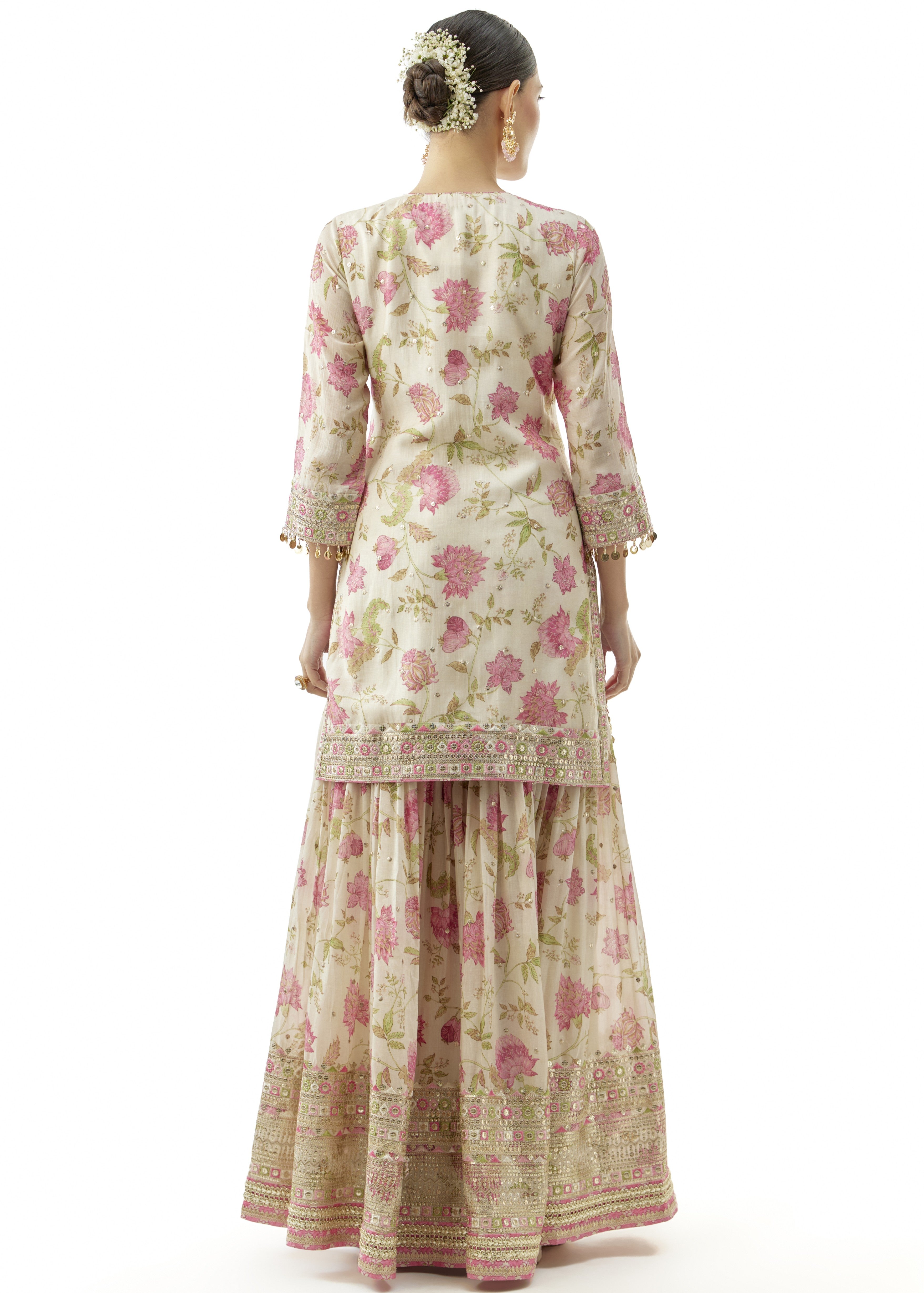 Ivory Niyati Sharara Set