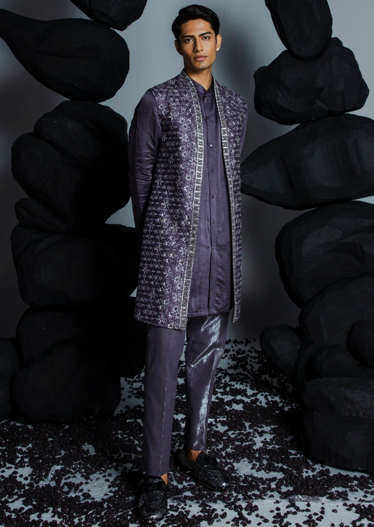 Majestic Floral Shrug Set