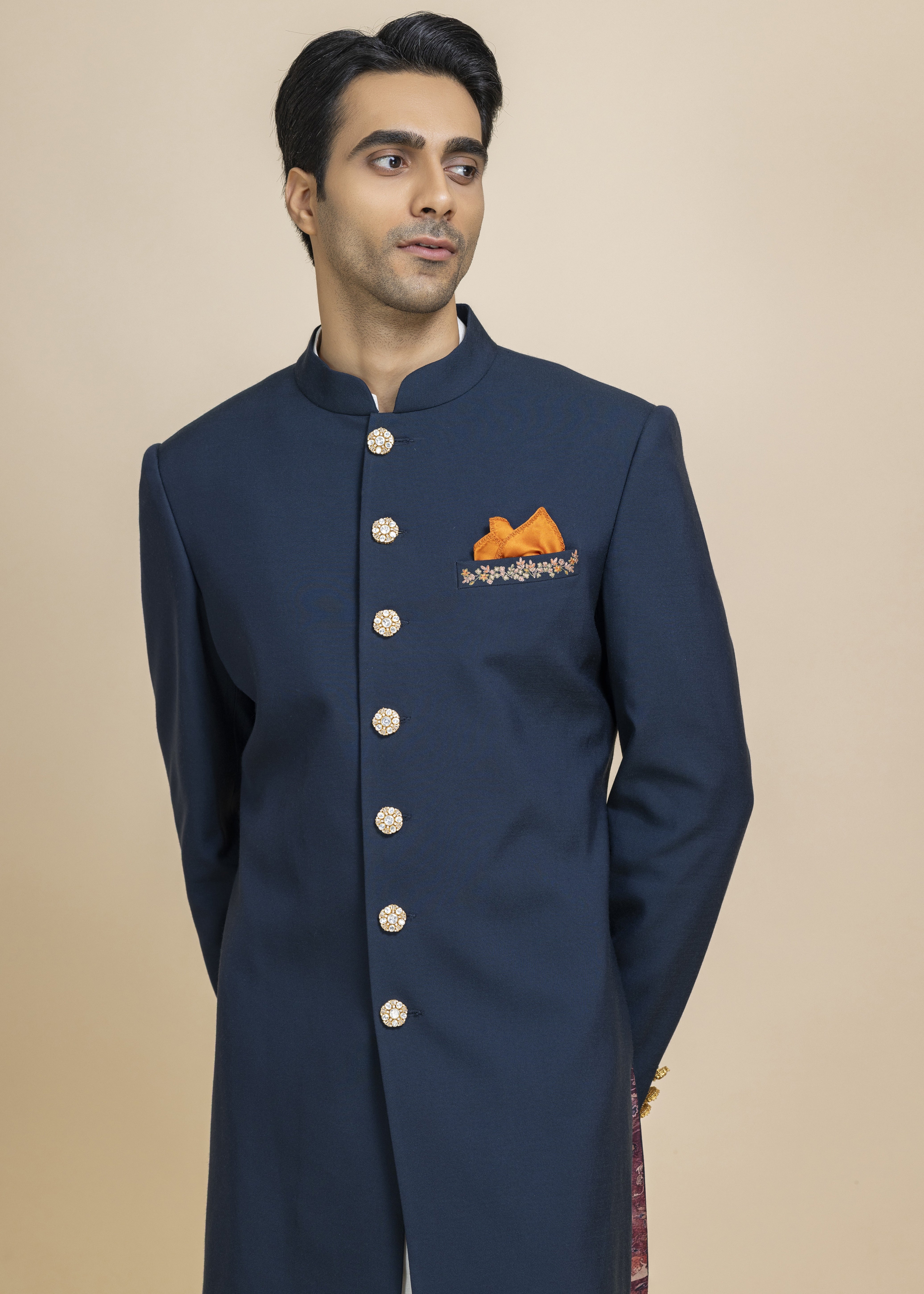 Midnight Majesty Achkan