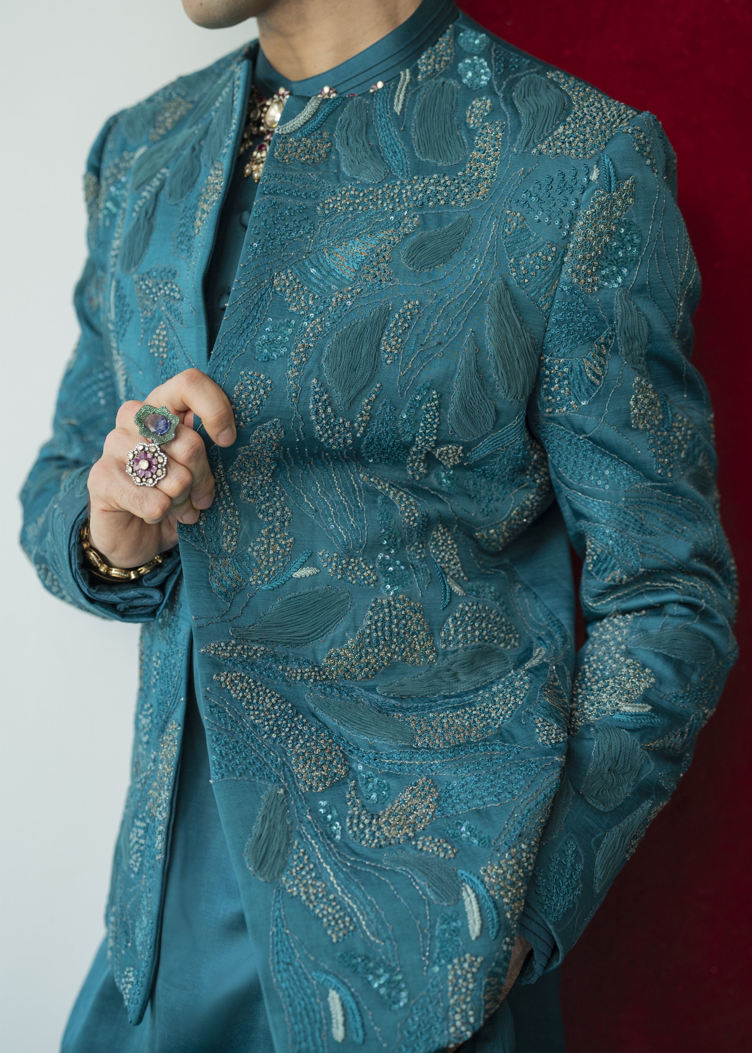 Jade Tamarisk Short Jacket Set