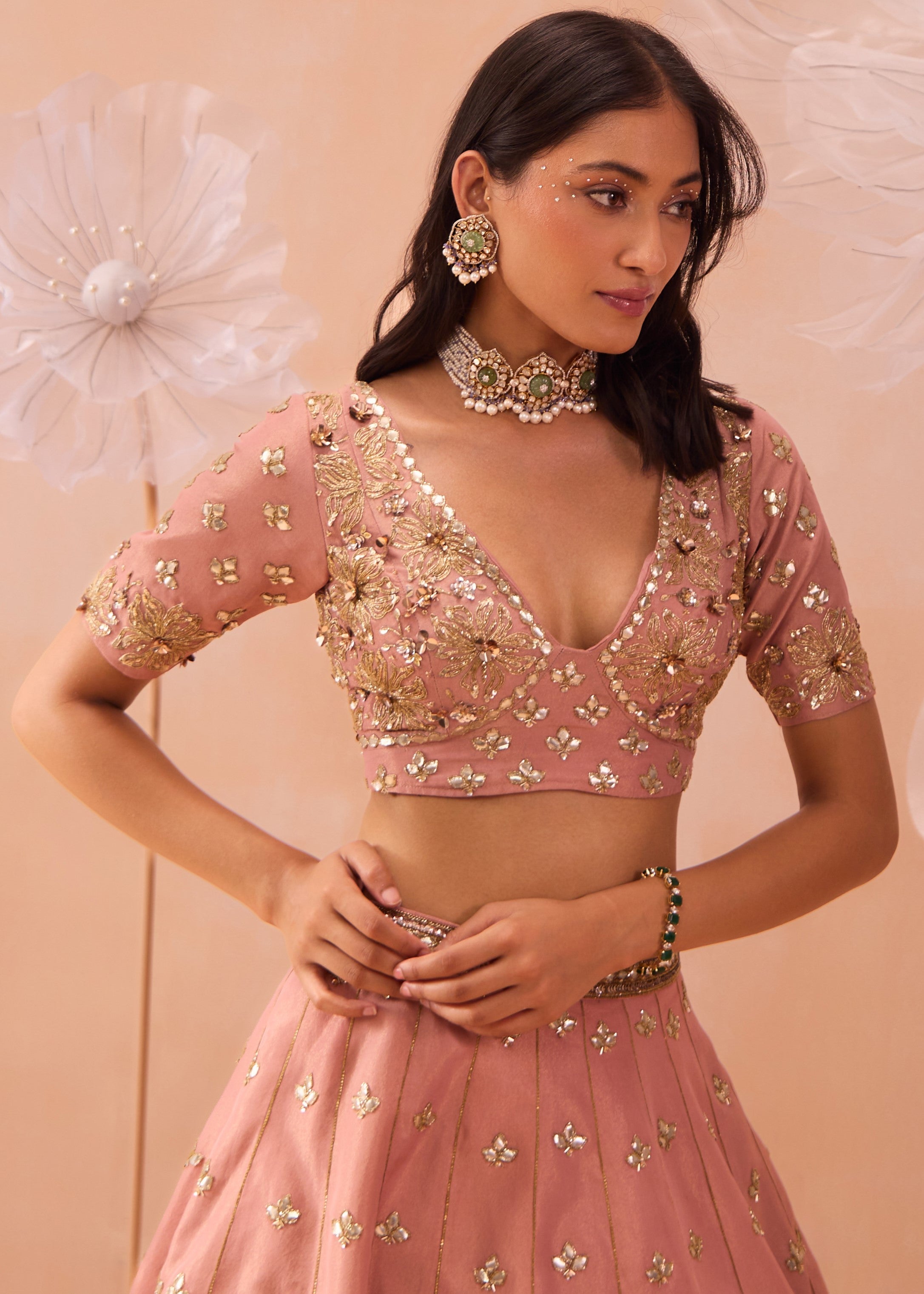 Blush Lehenga Set