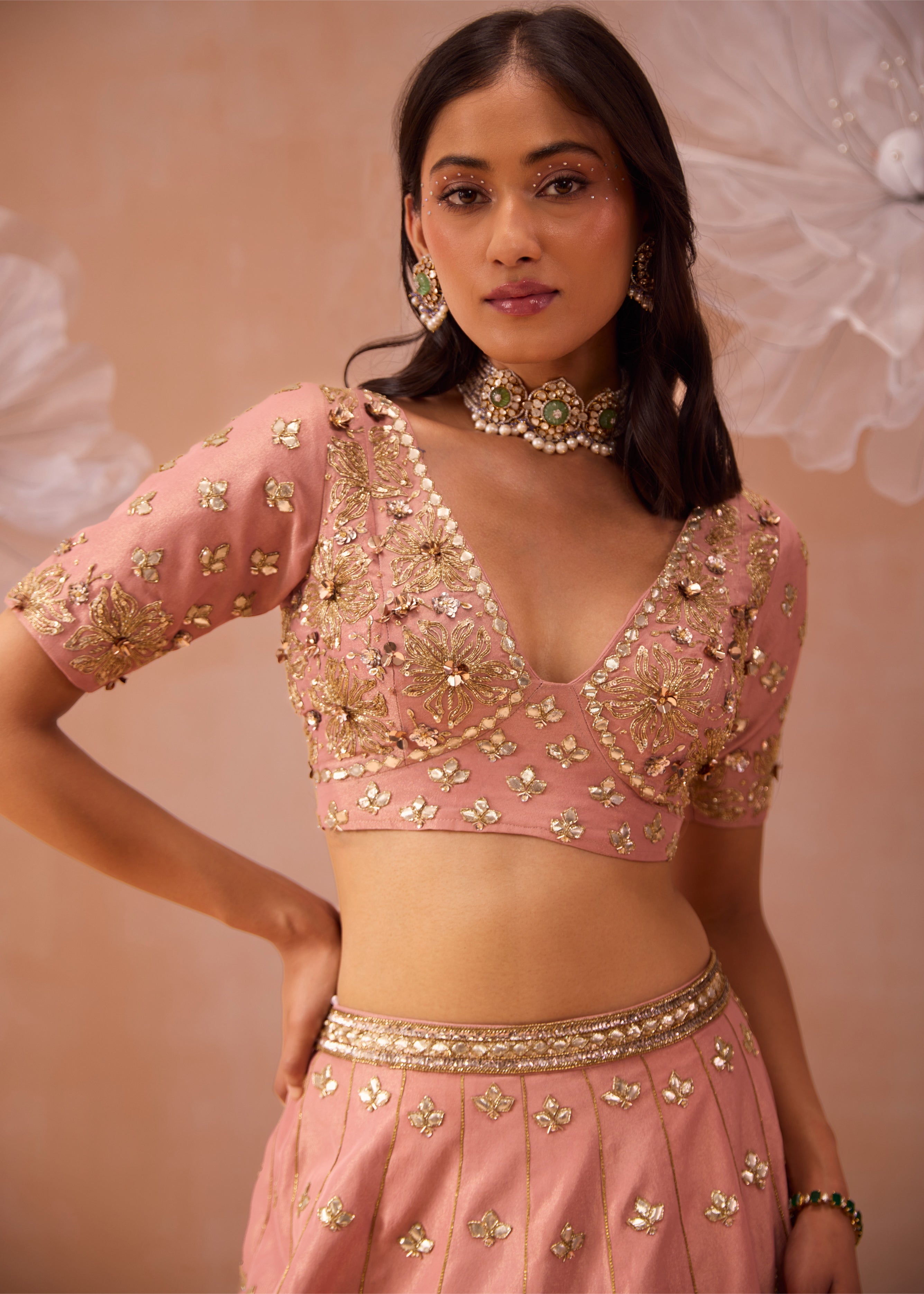 Blush Lehenga Set