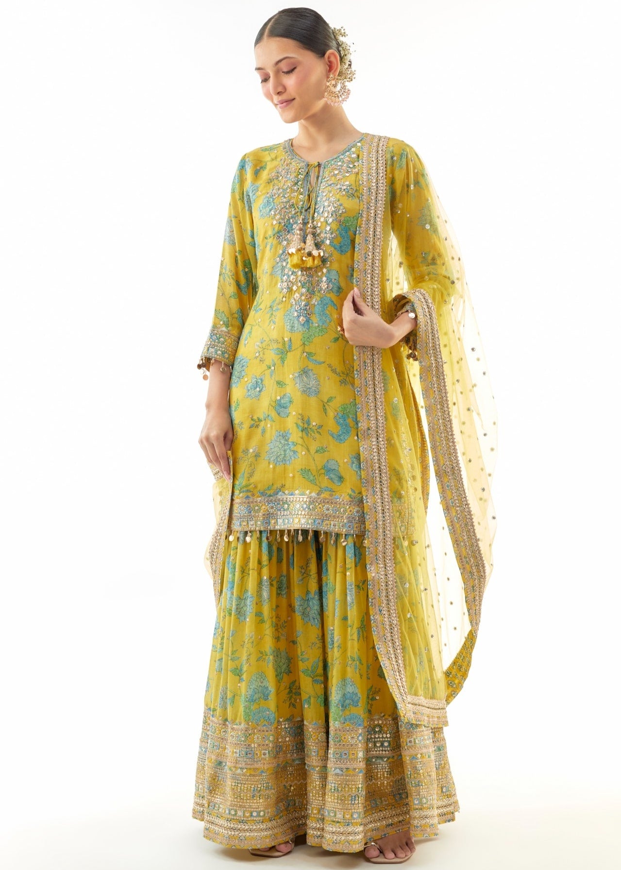 Yellow Niyati Sharara Set
