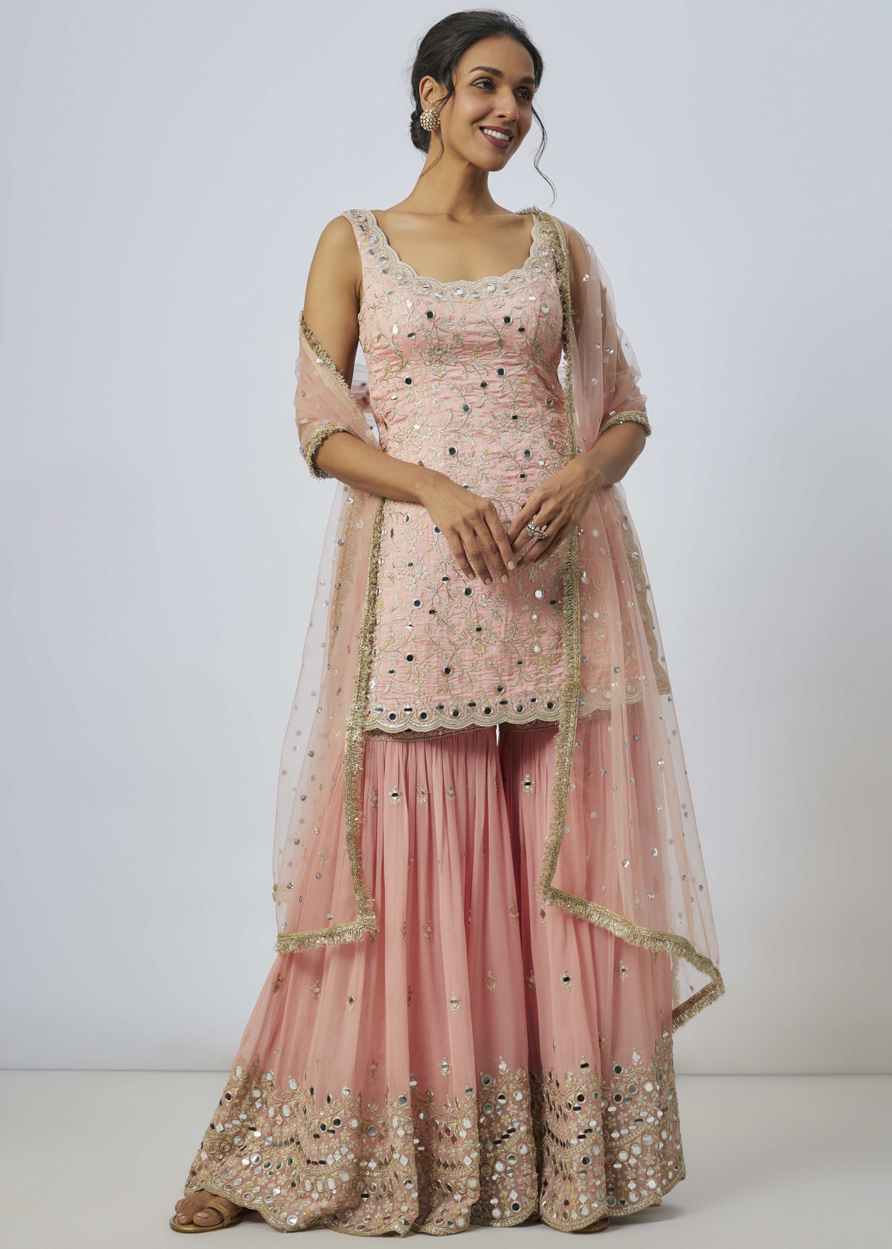Baby Pink Soneera Sharara Set