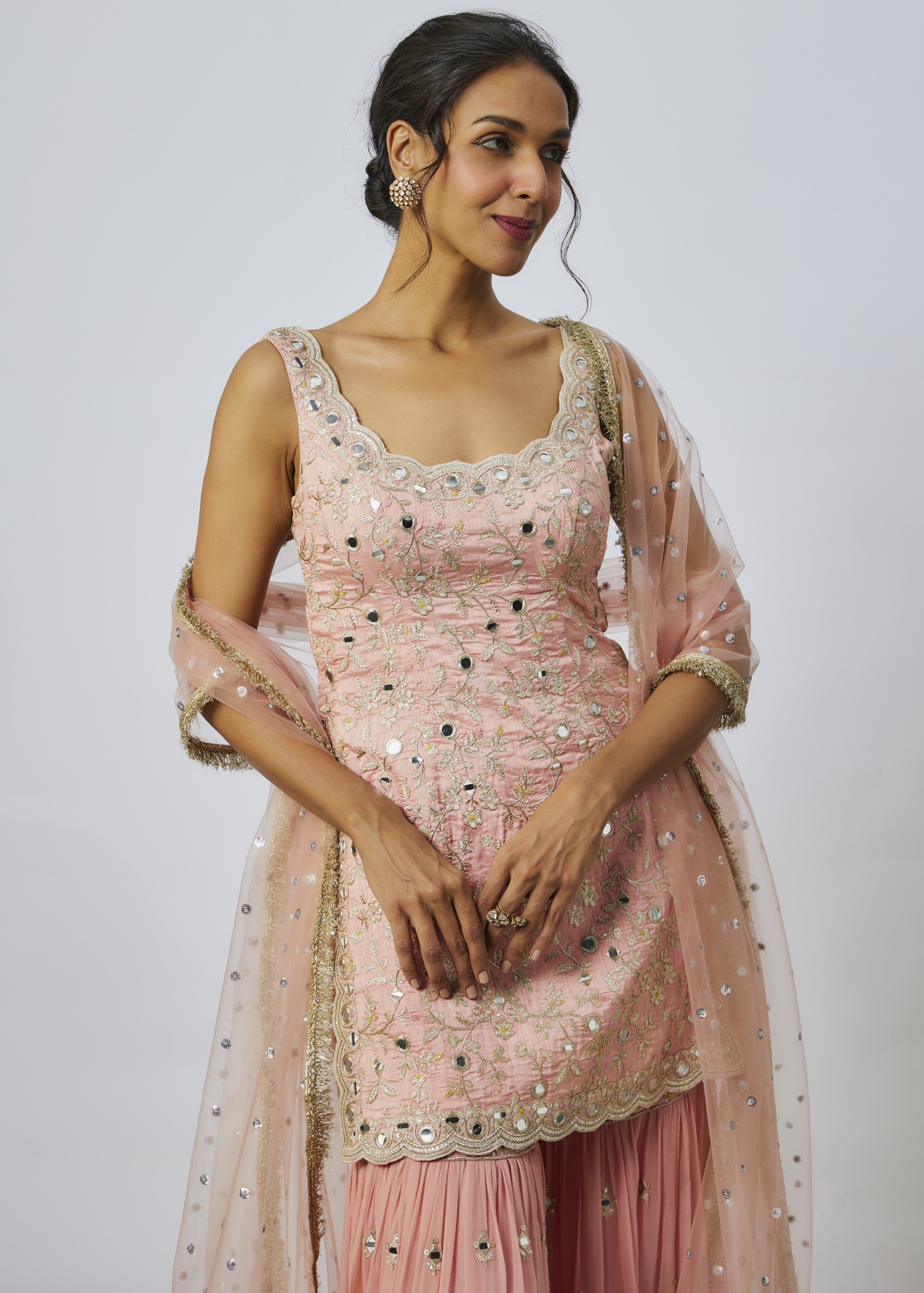 Baby Pink Soneera Sharara Set