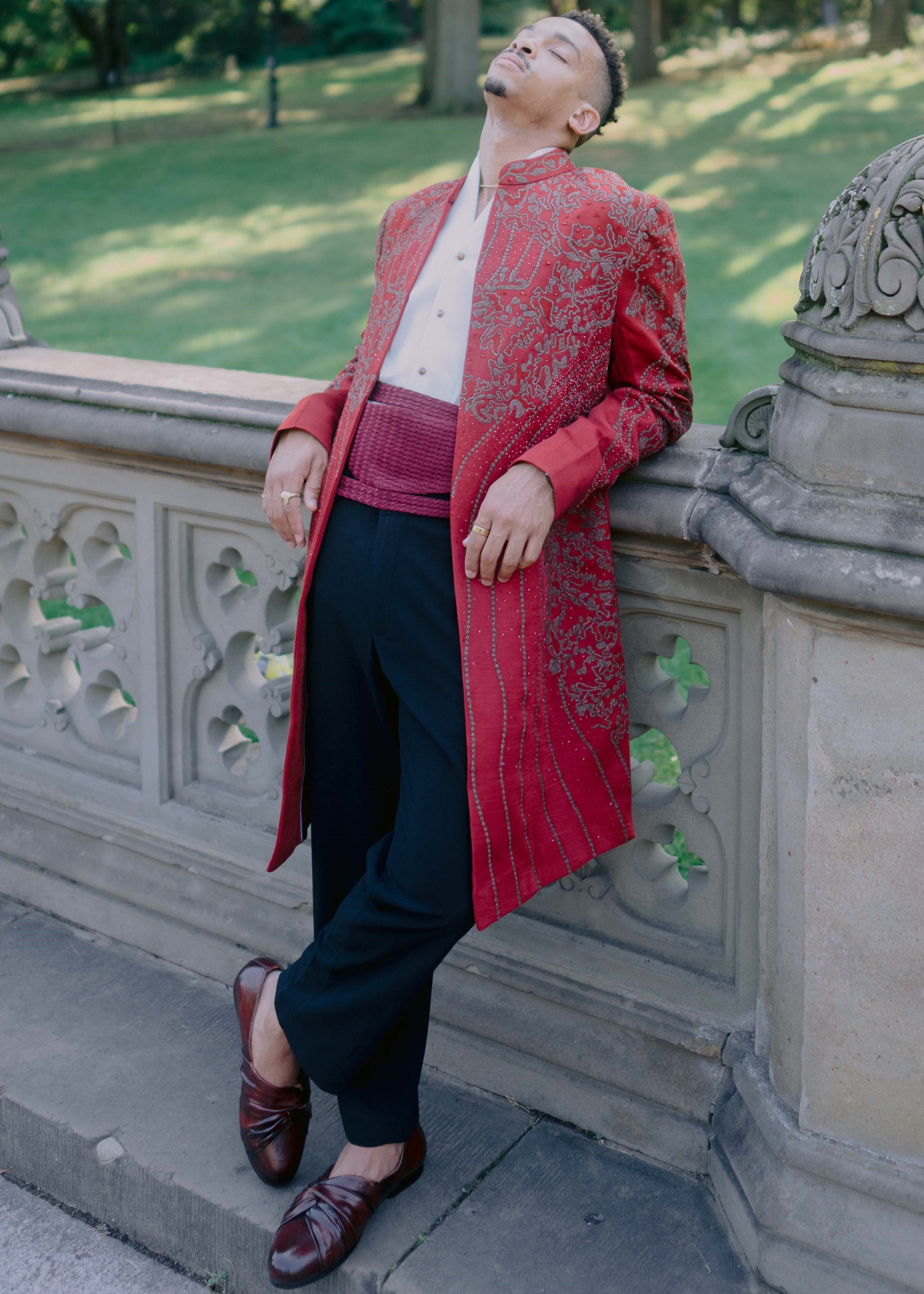 Crimson Lake Contemporary Jacket Set