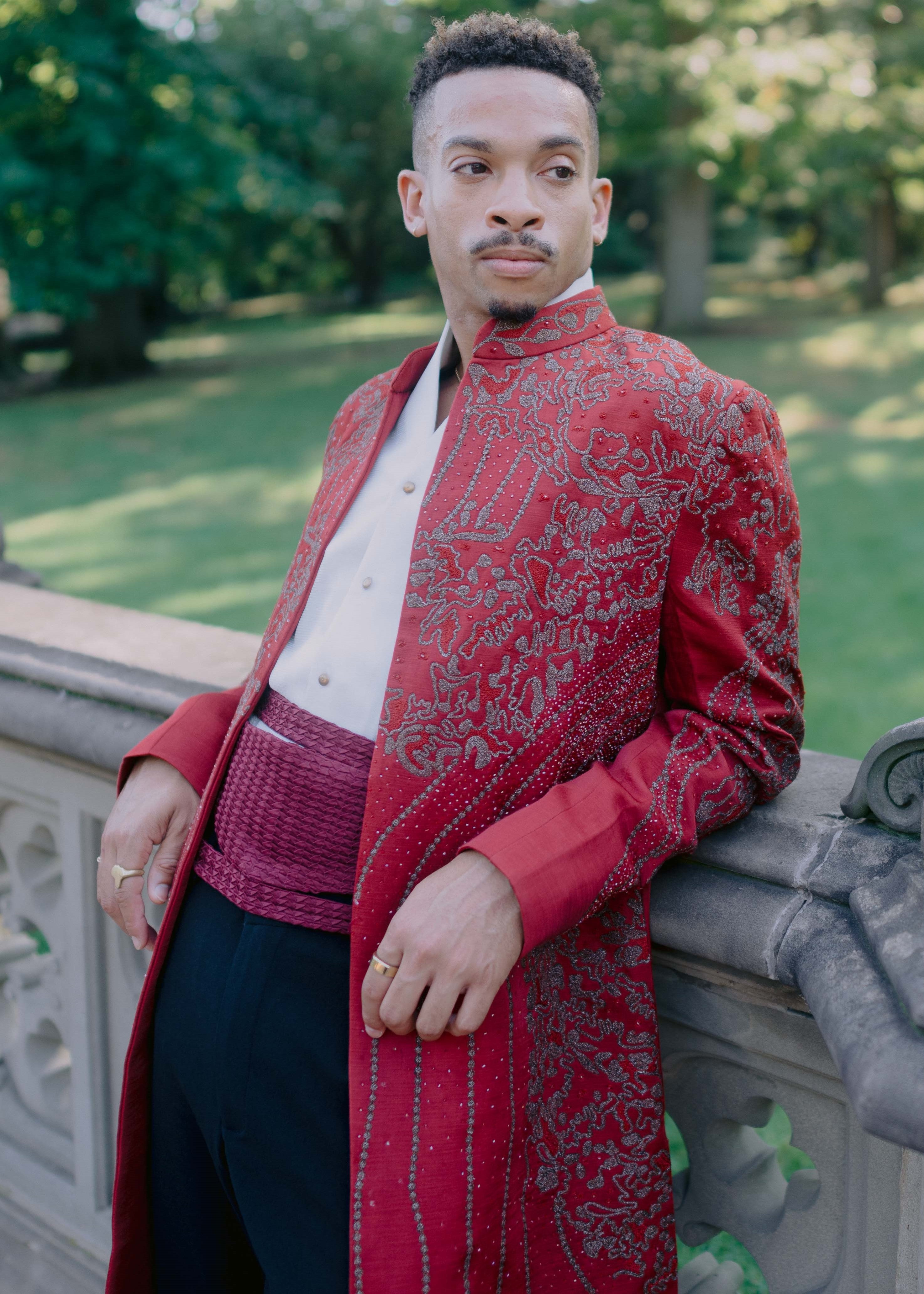 Crimson Lake Contemporary Jacket Set