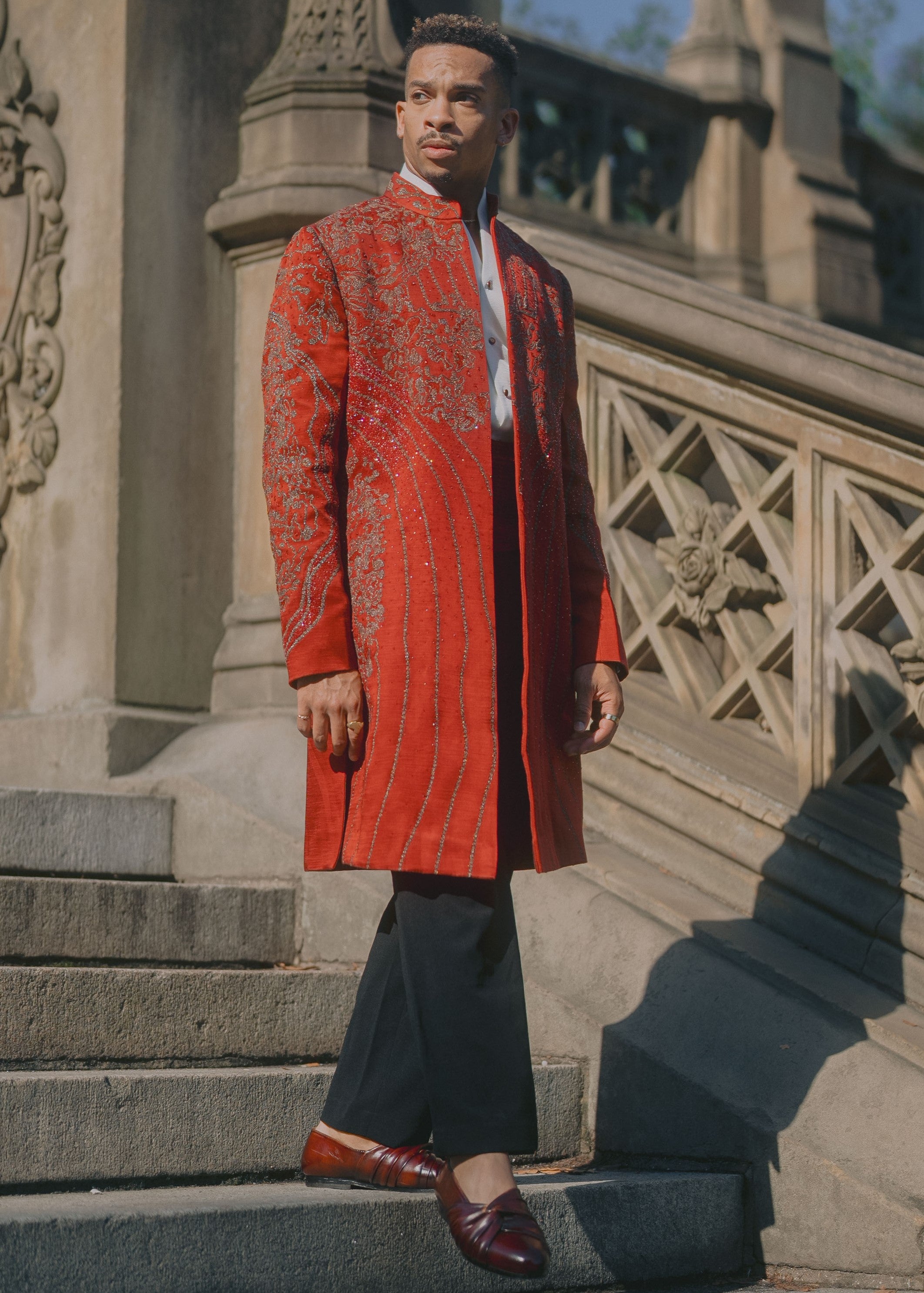 Crimson Lake Contemporary Jacket Set