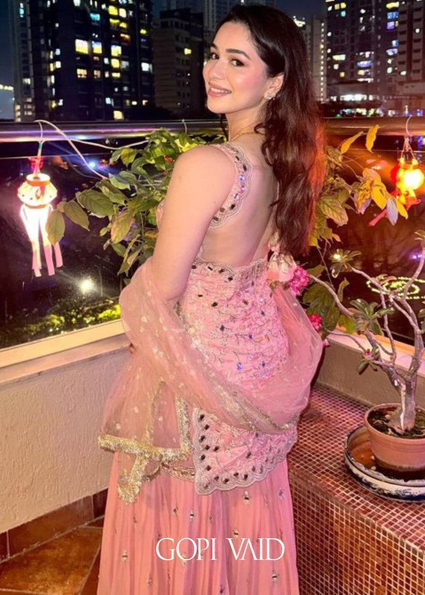 Baby Pink Soneera Sharara Set