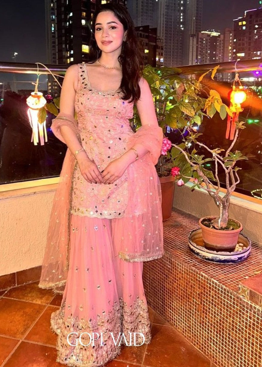 Baby Pink Soneera Sharara Set