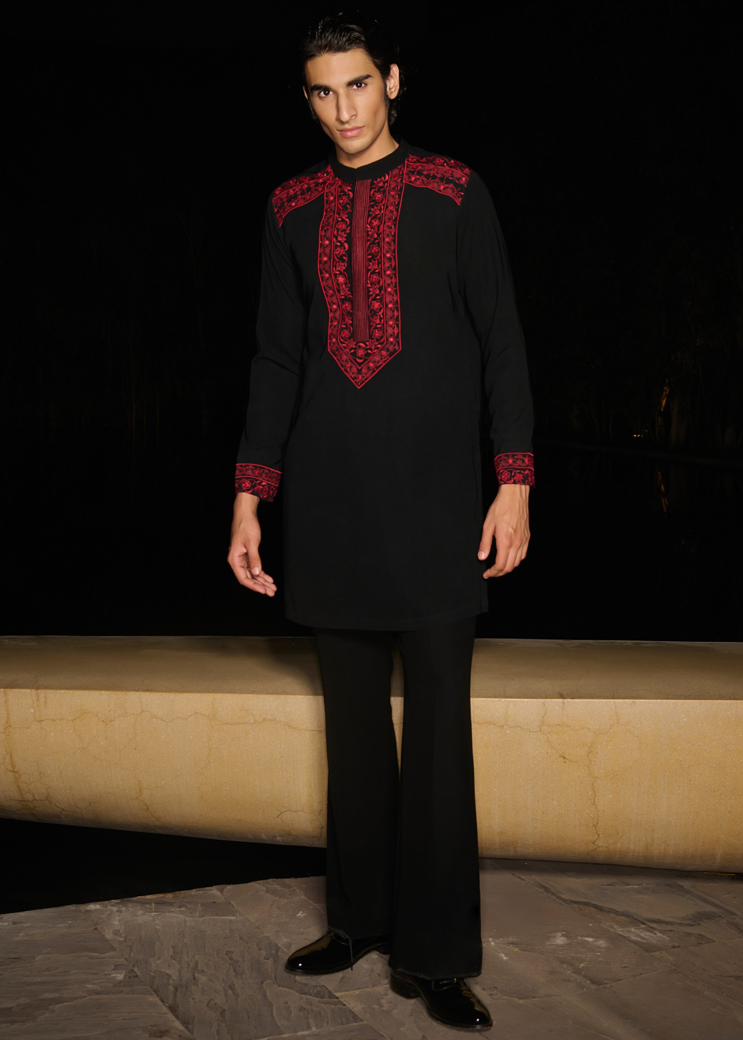Ruby Glint Kurta Set