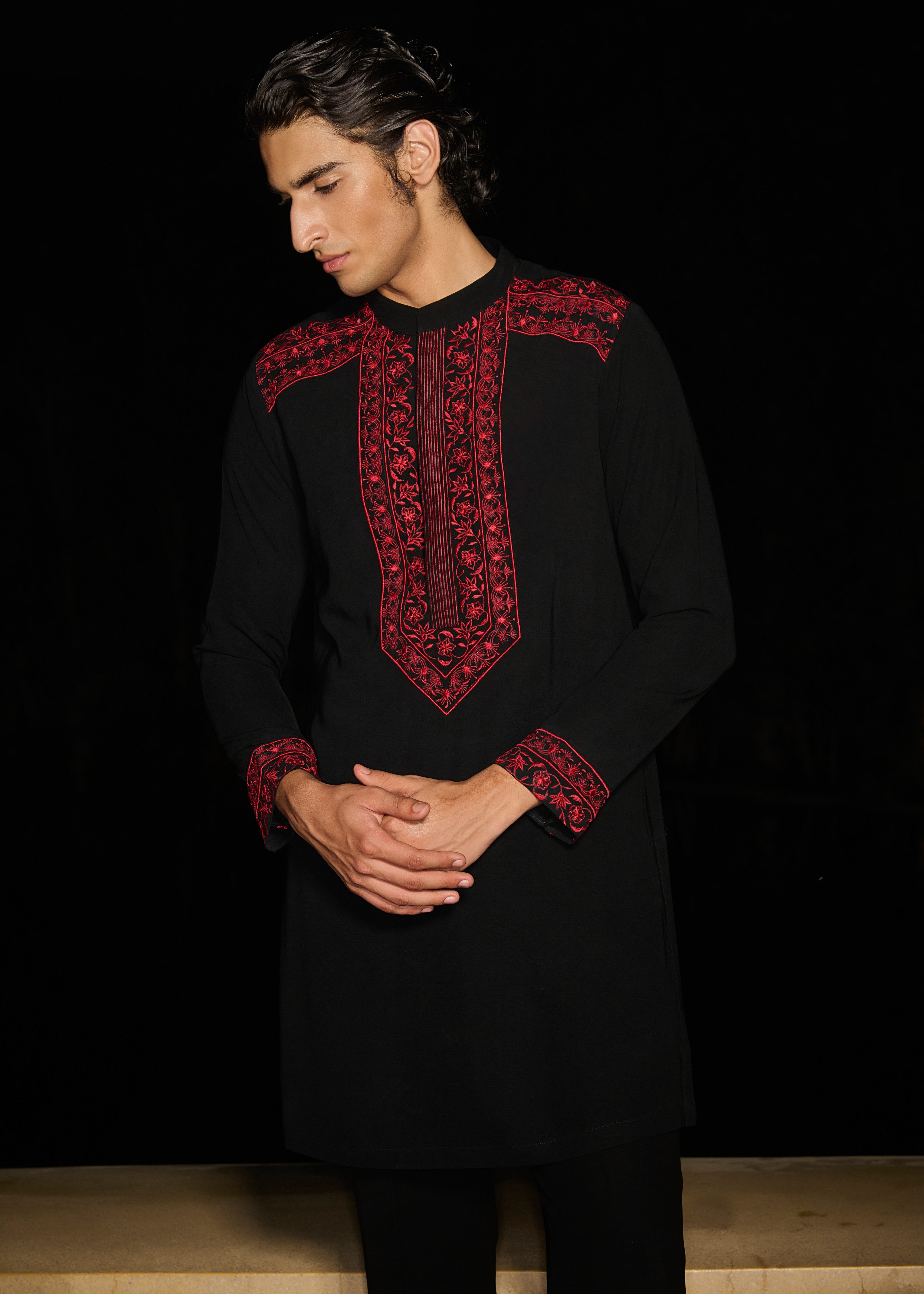 Ruby Glint Kurta Set