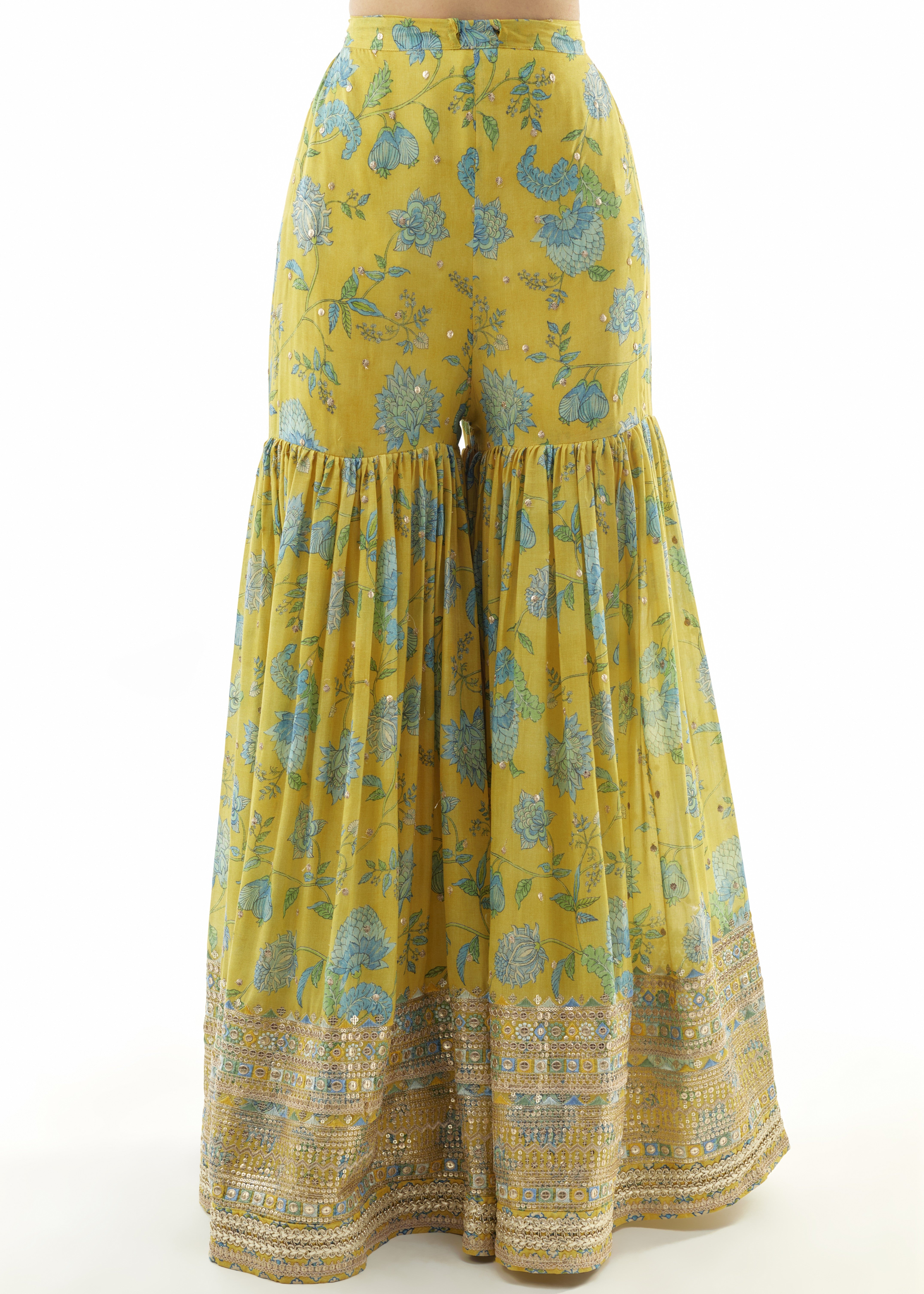 Yellow Dhvanika Halter Set