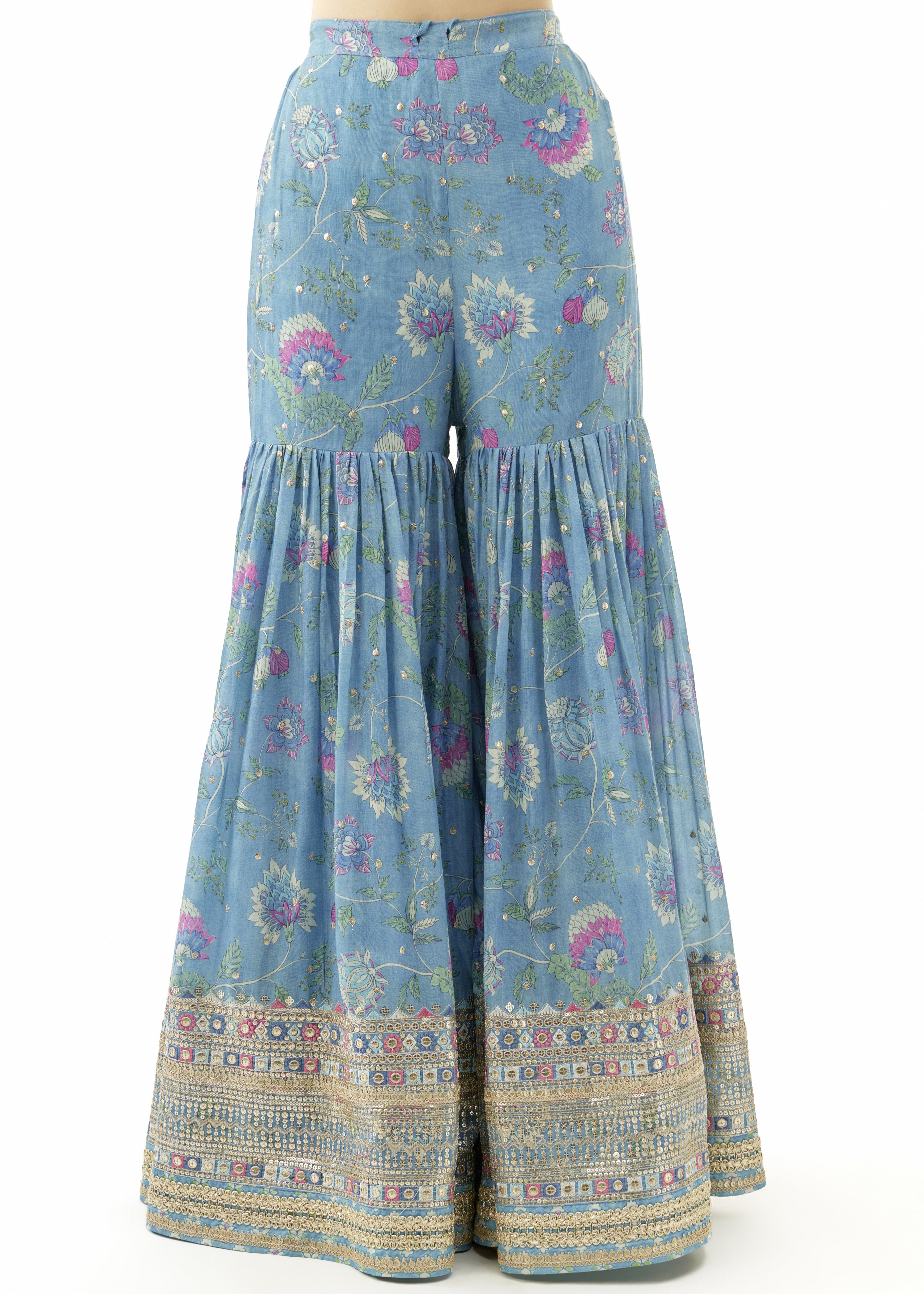 Blue Dhvanika Halter Set