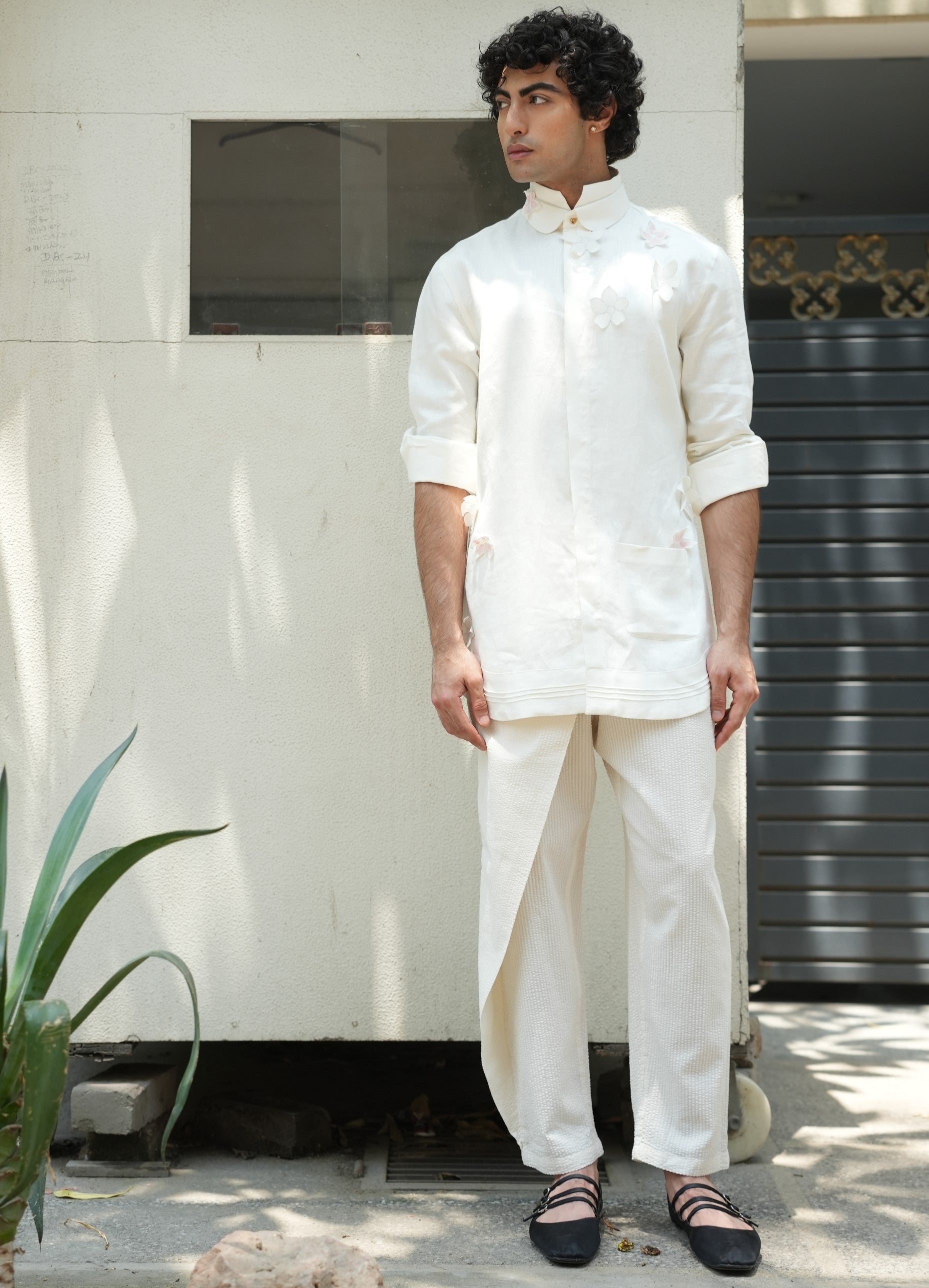 Ivory Plumb Trousers