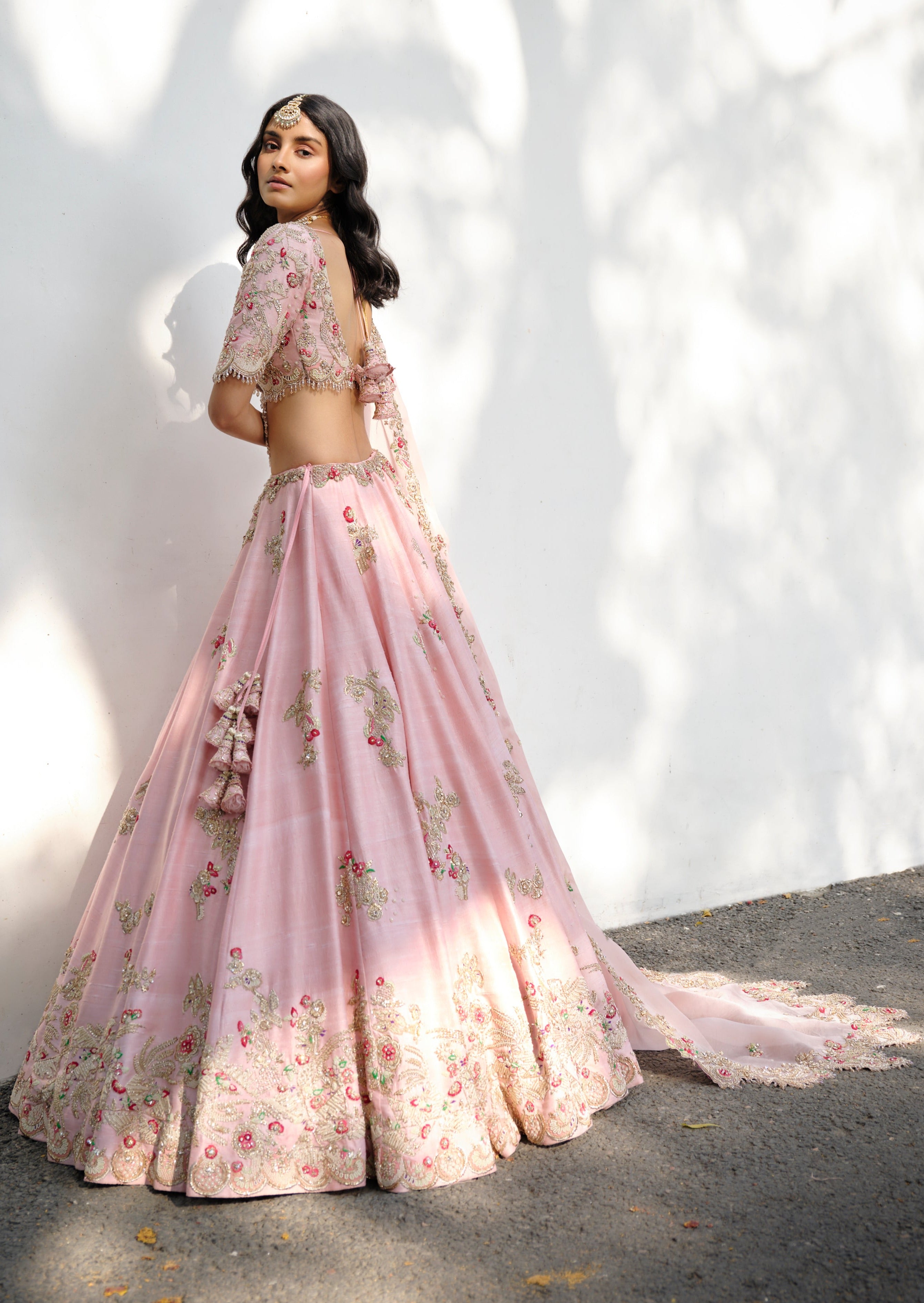 Eidel Raw Silk Lehenga