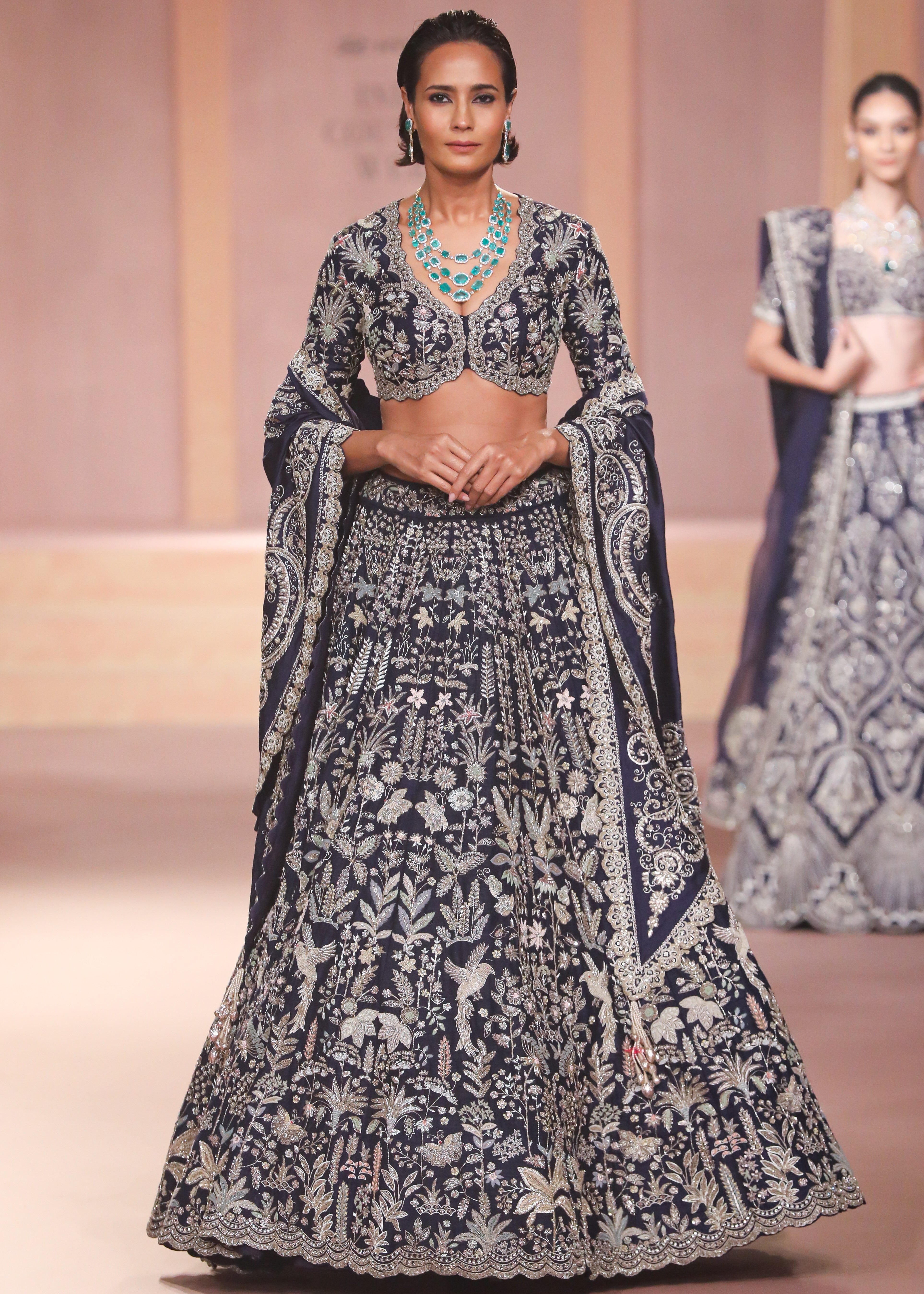 Purple Raw Silk Lehenga Set