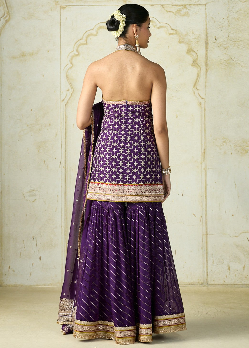 Purple Kainaat Sharara Set