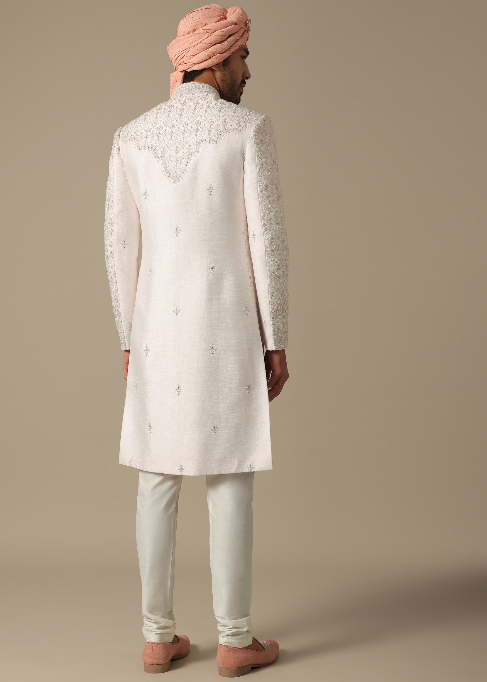 Regal Pink Sherwani Set