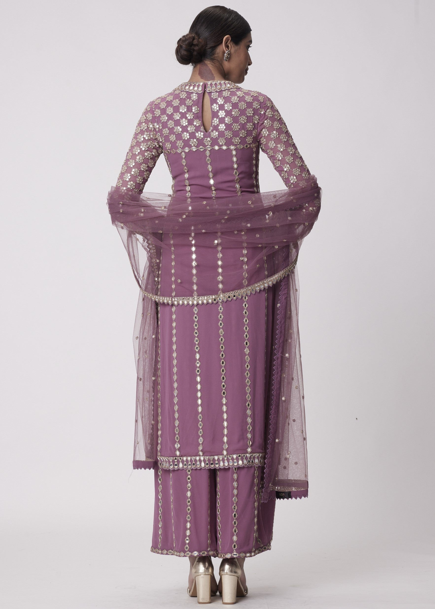 Mud Mauve Straight Kurta Set