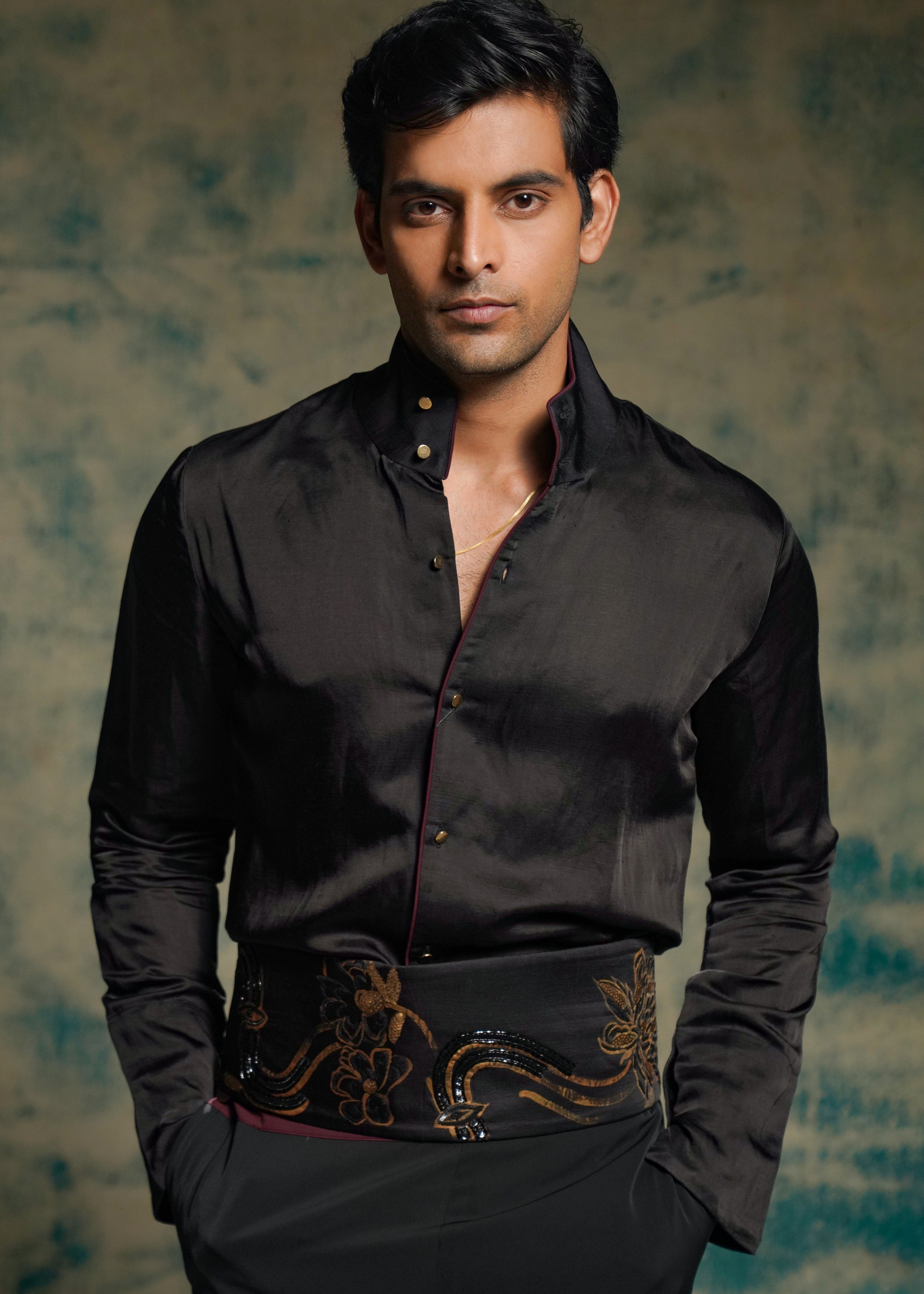 Classic Black Shirt Set