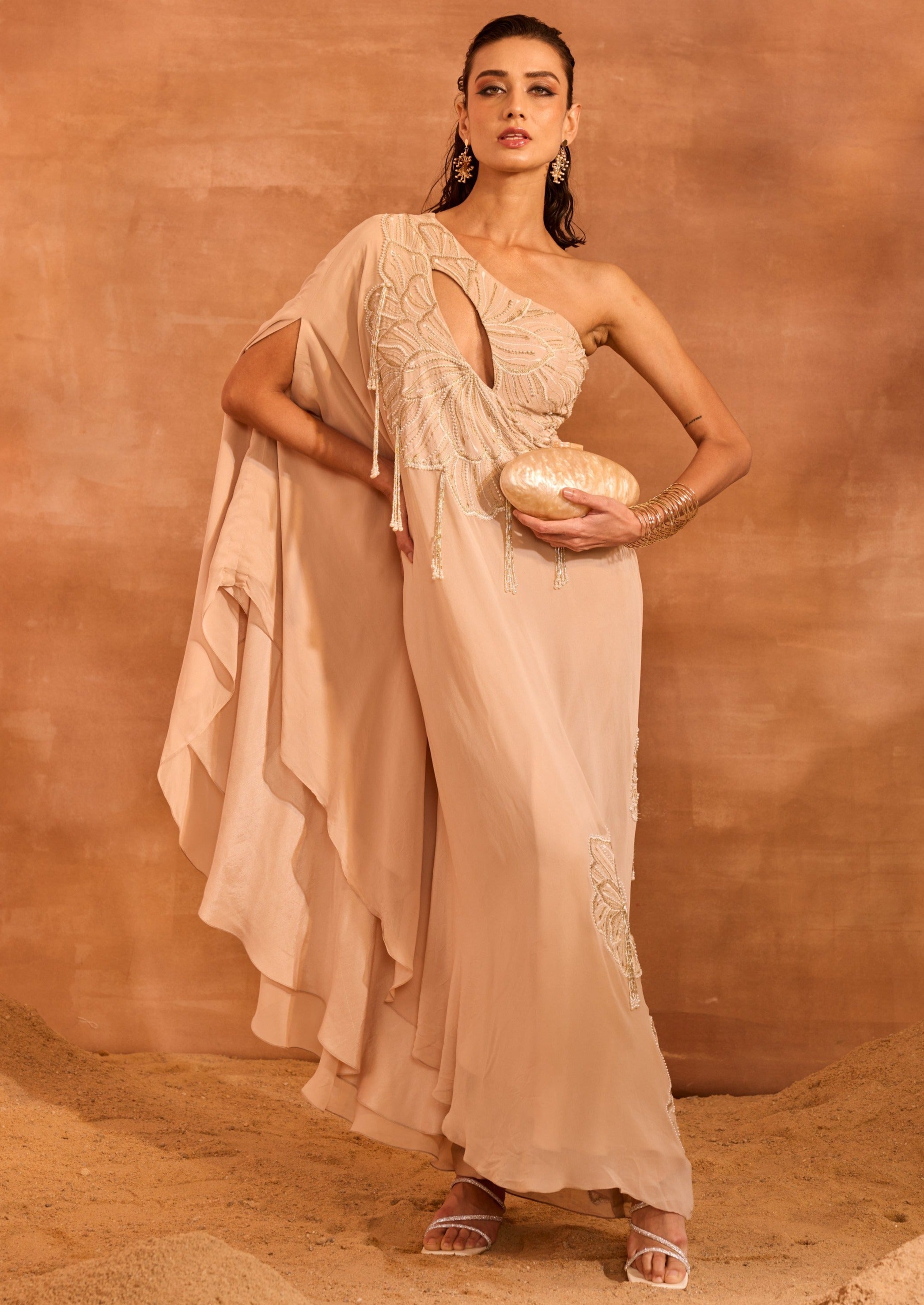 Beige Talia Kurti Set