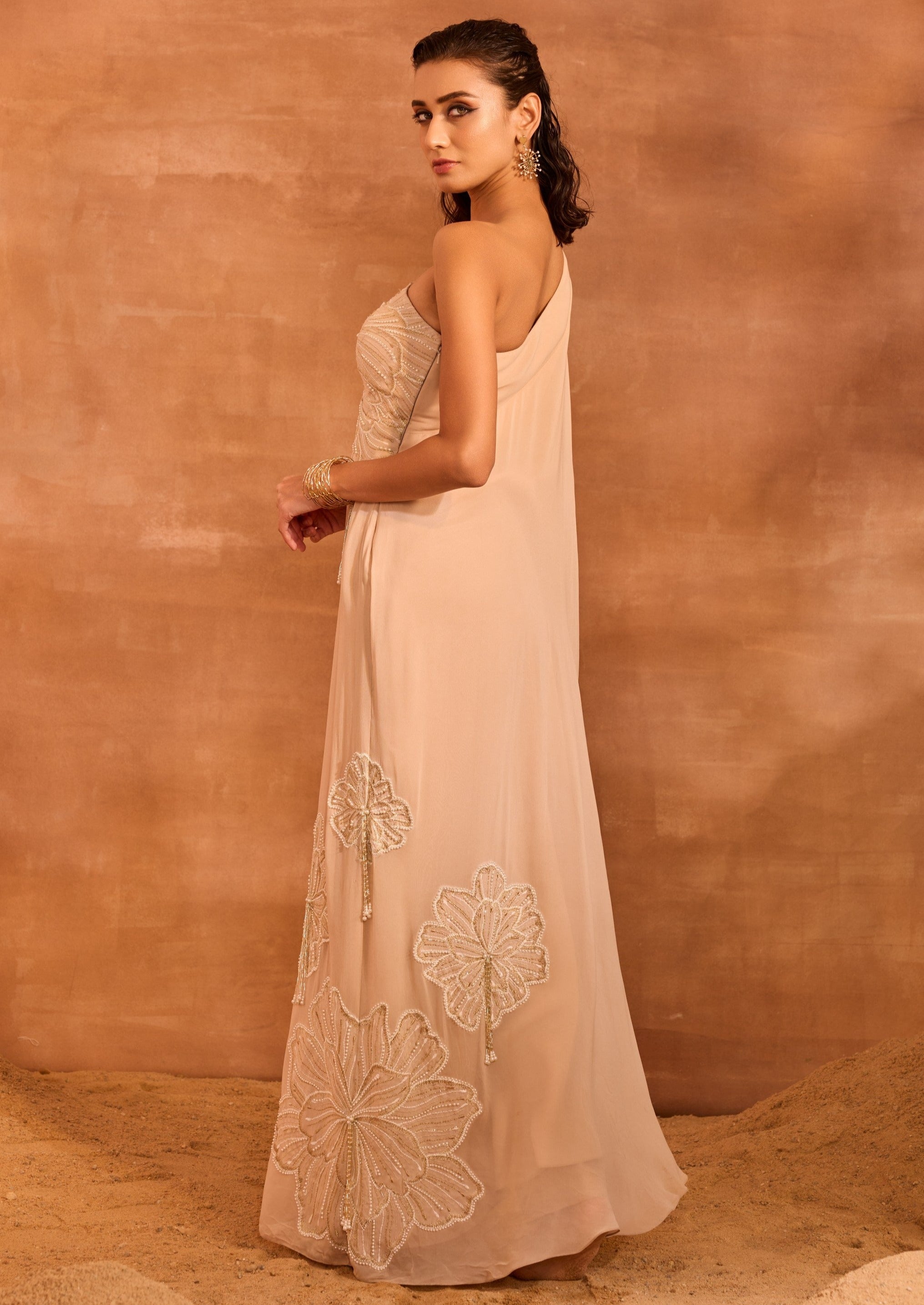 Beige Talia Kurti Set