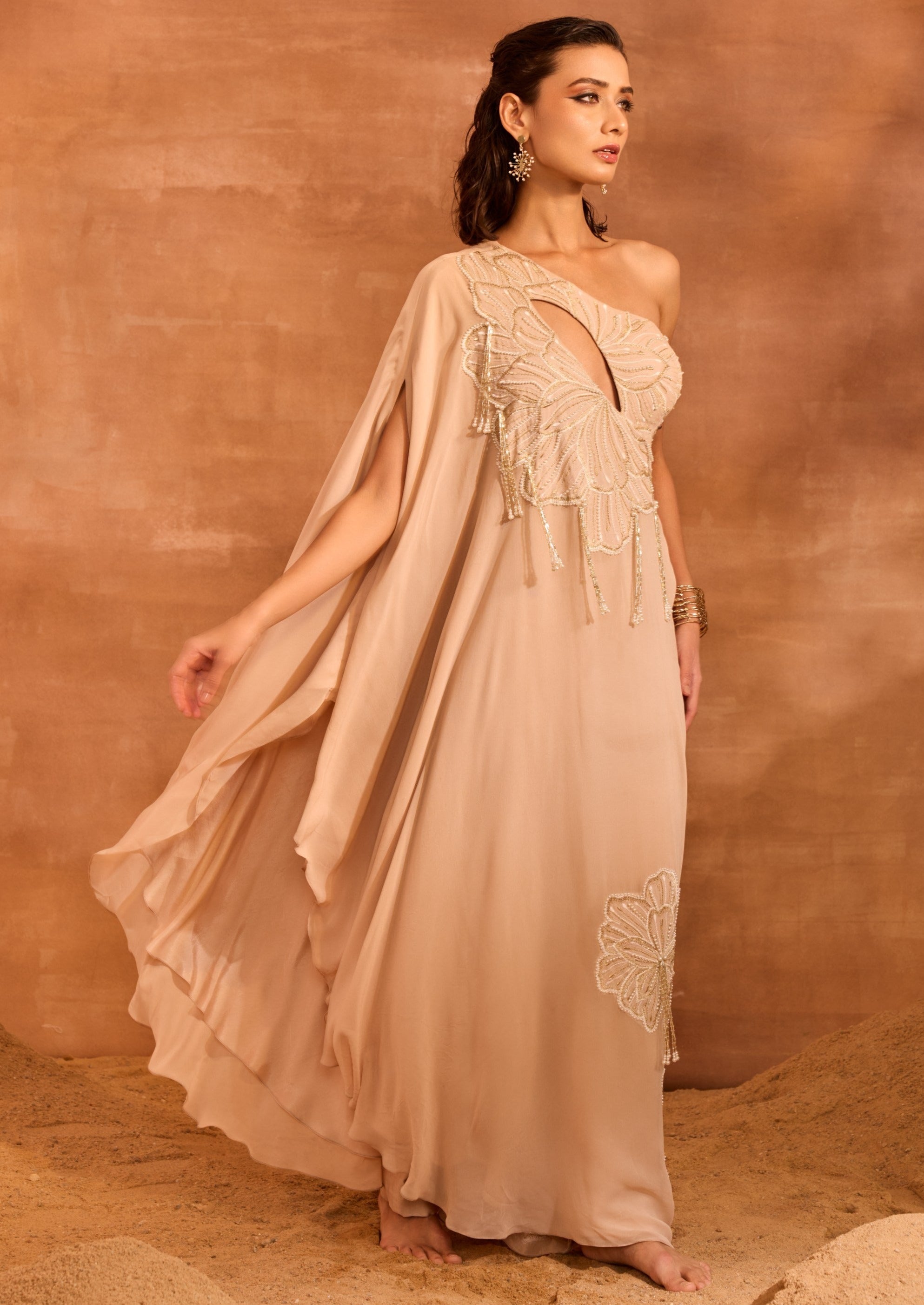 Beige Talia Kurti Set