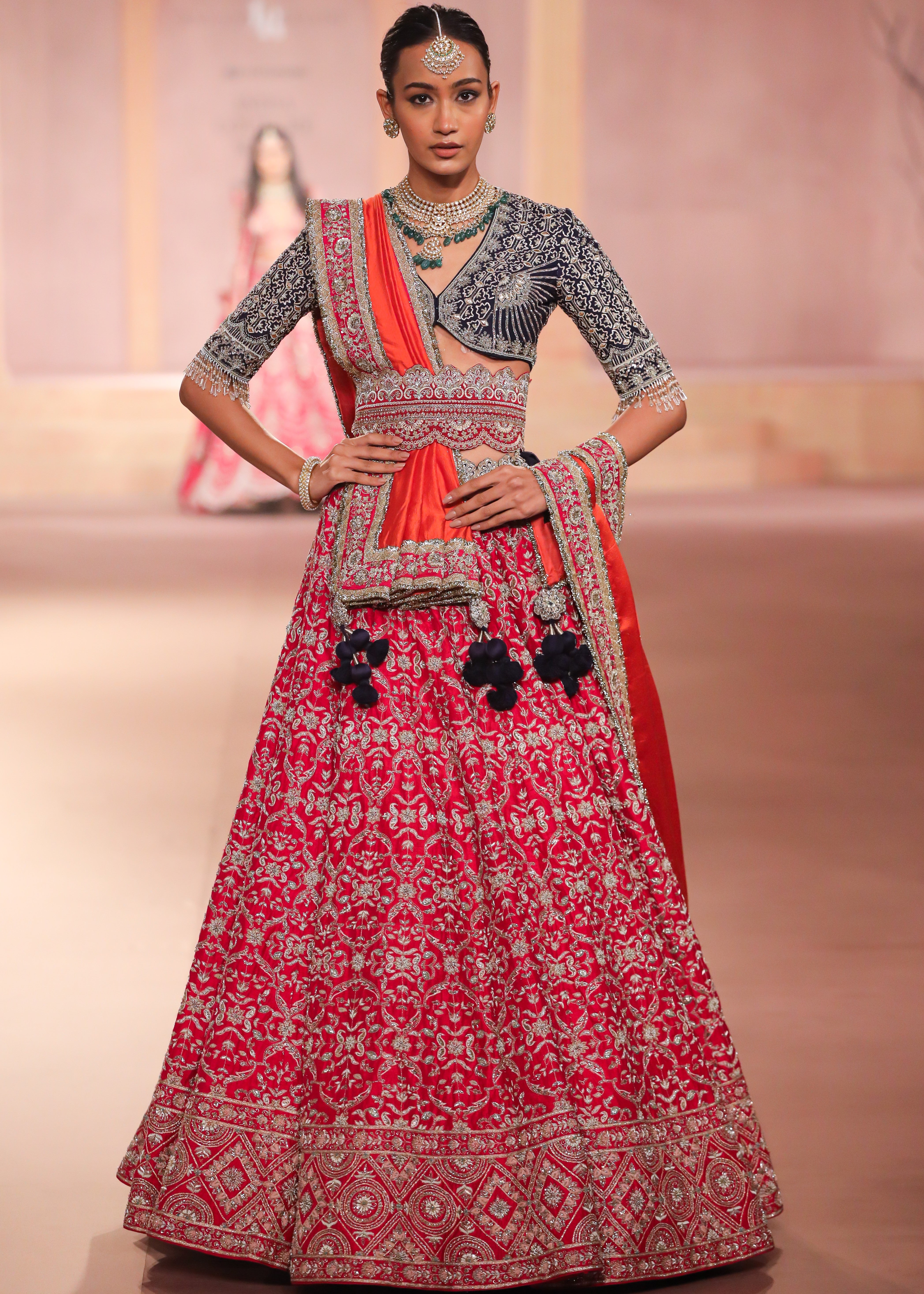 Rani Pink Lehenga Set