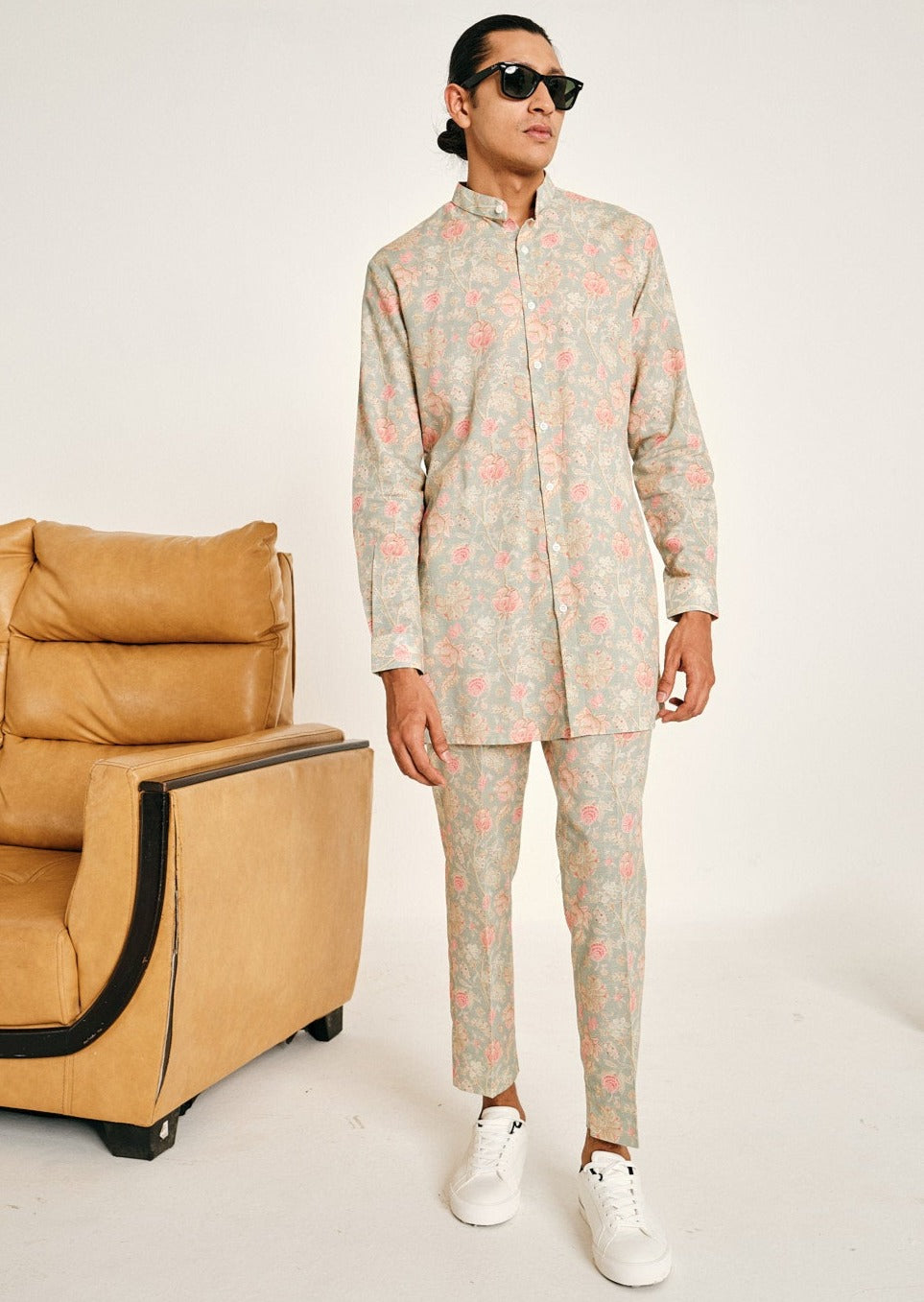 Vintage Shalimar Linen Kurta Pajama Set