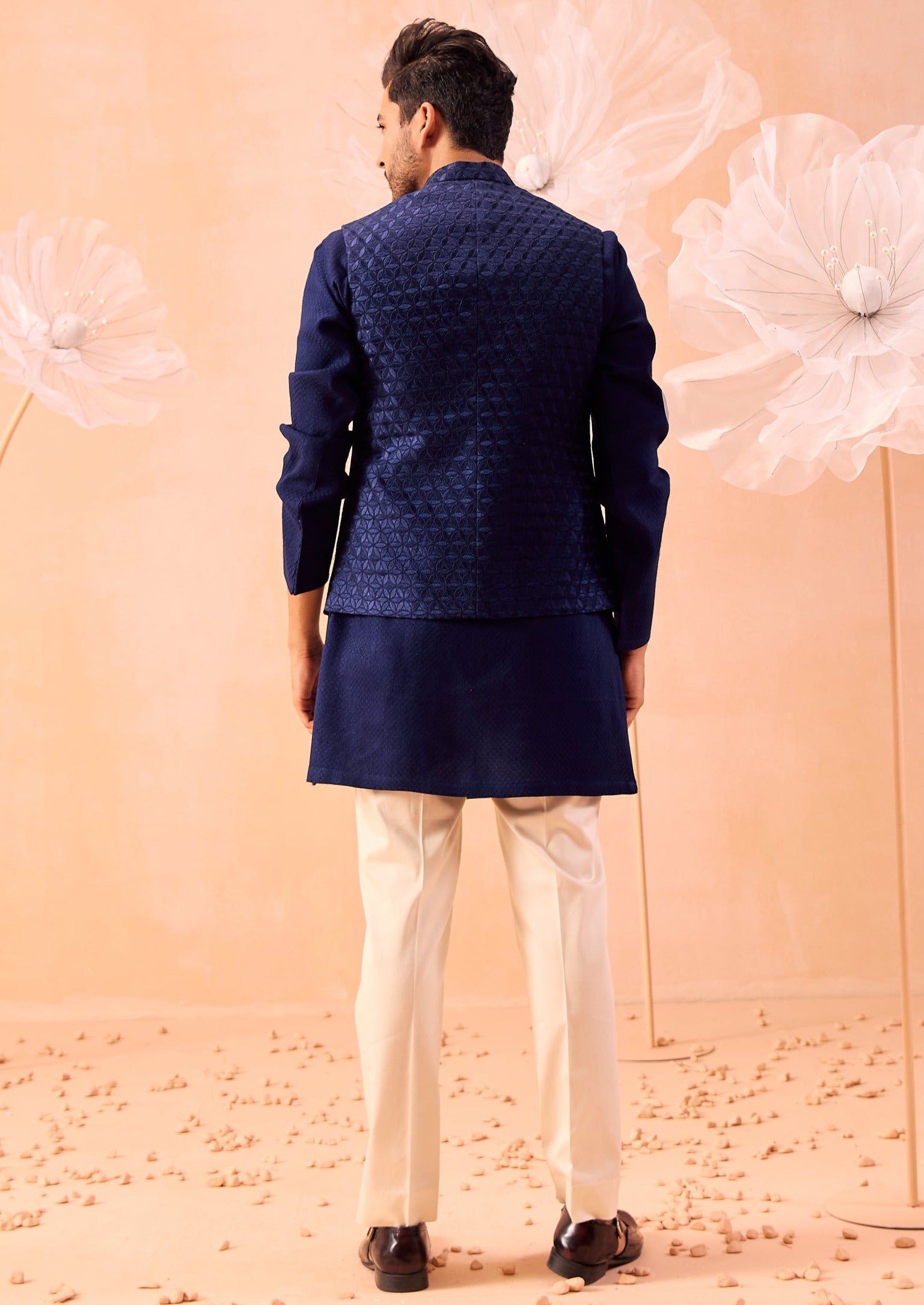 Majestic Floral Nehru Jacket Set