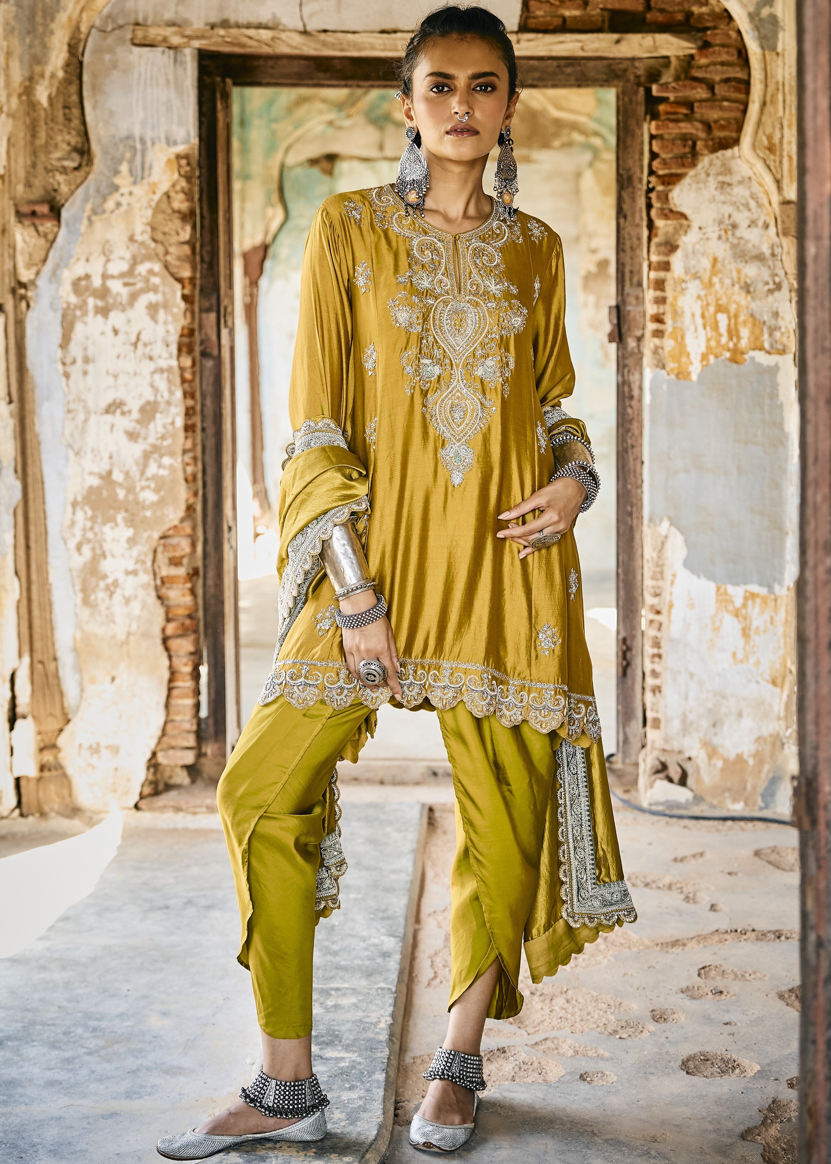 Mustard Tunic Set