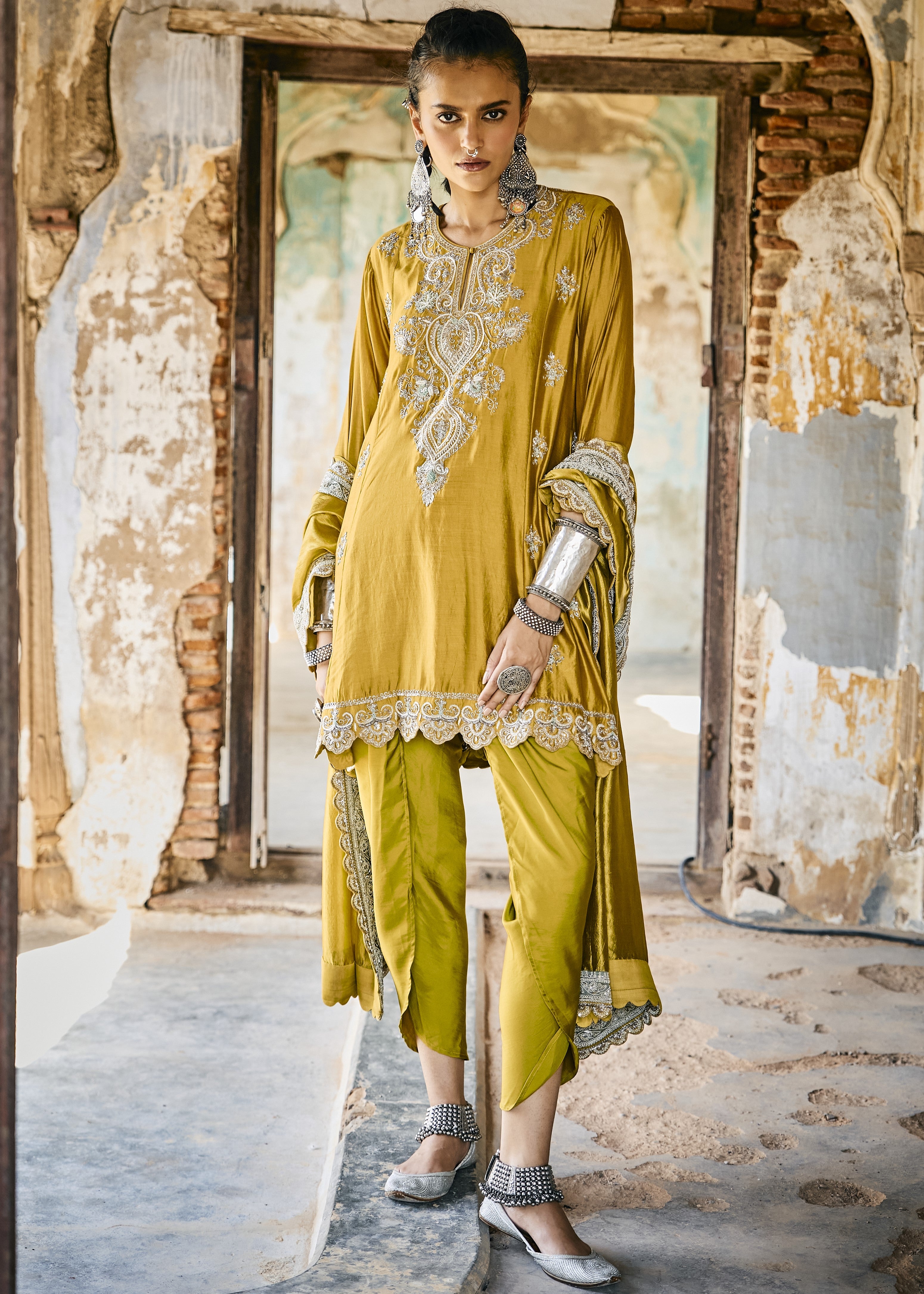 Mustard Tunic Set