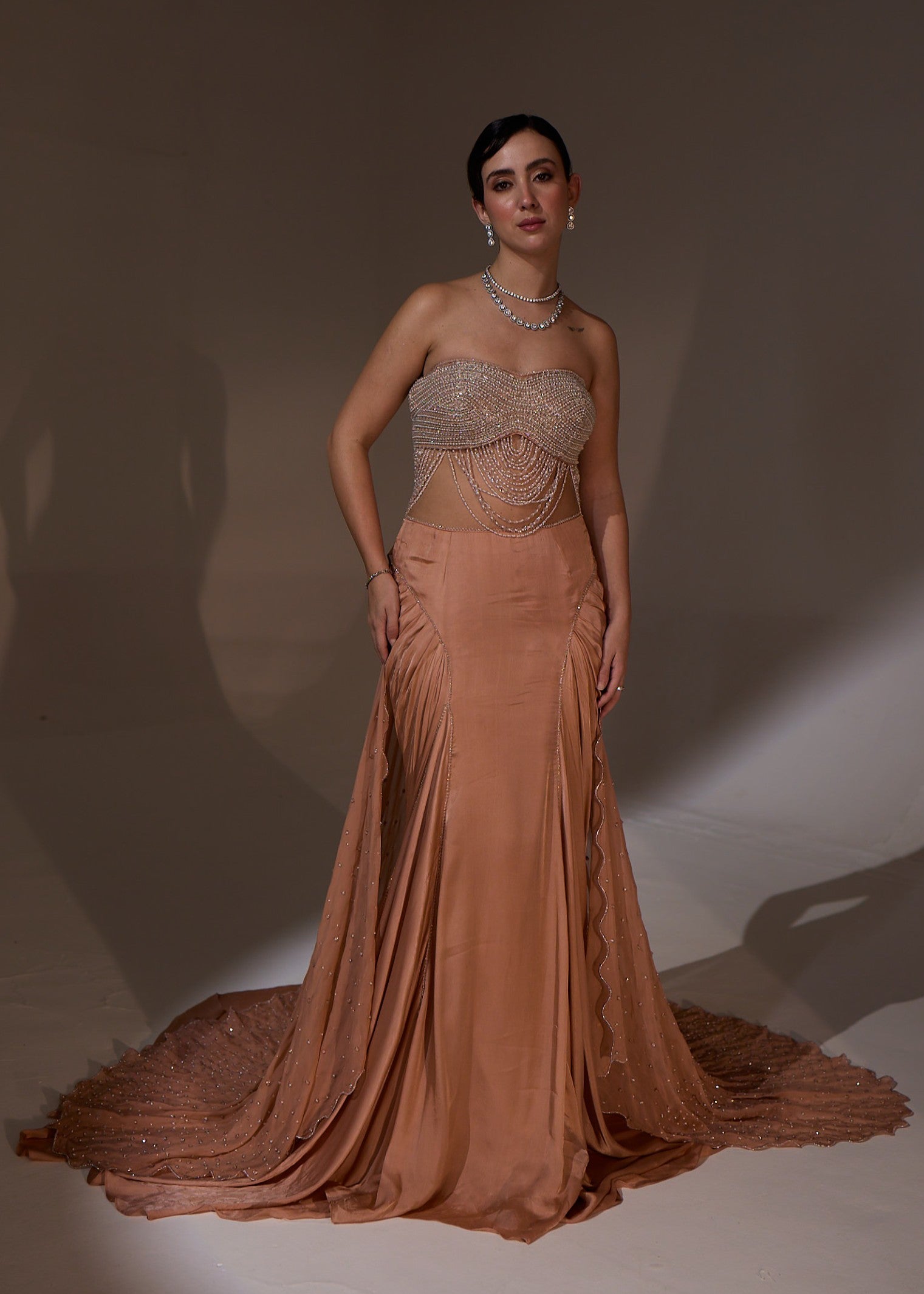 Qulara Drape Lehenga