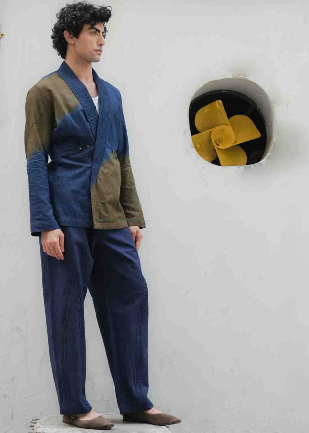 Teal & Olive Drape Shacket